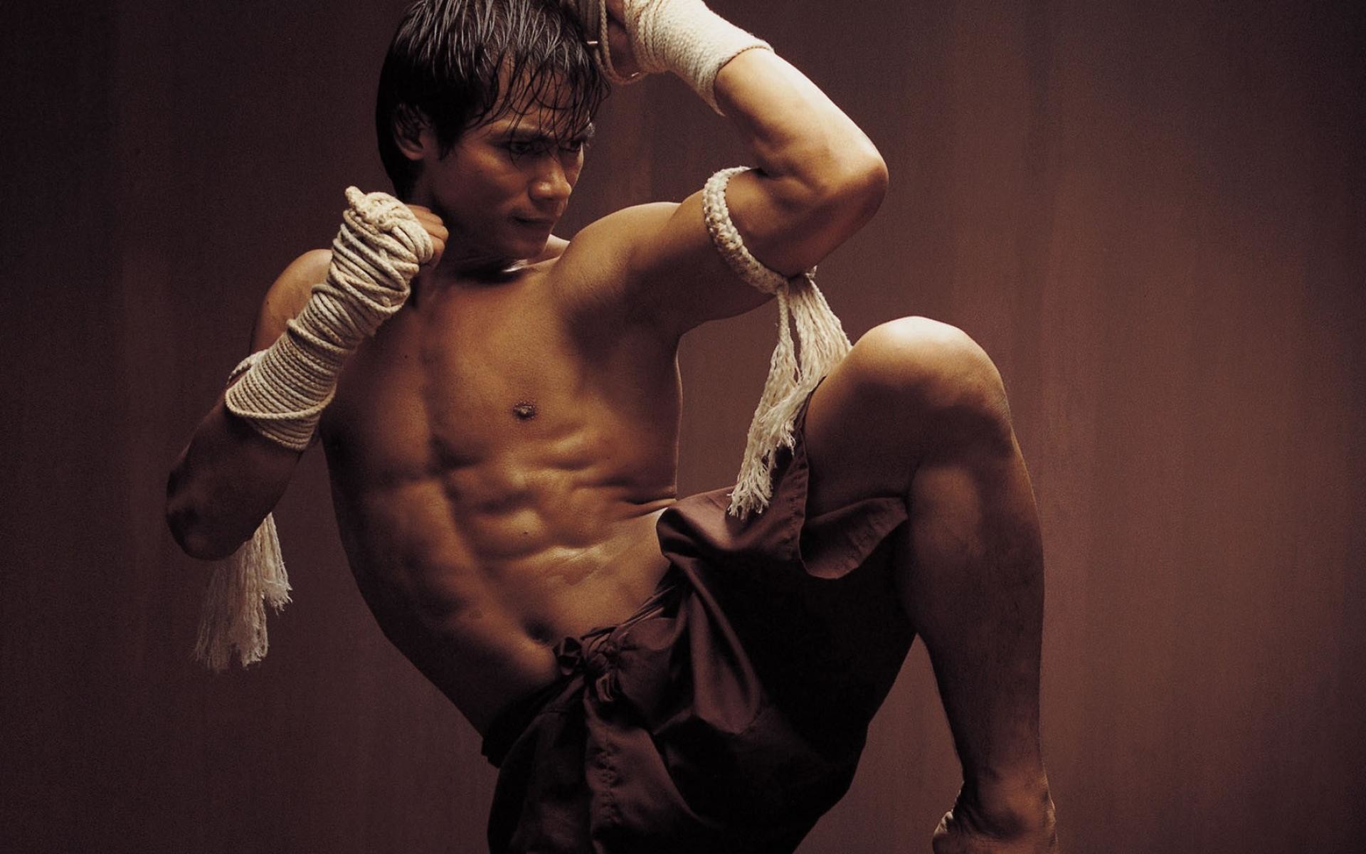 Tony Jaa, Muay Thai, Fasciature, Lottatore, Toni caldi, 1920x1200, sfondo per PC