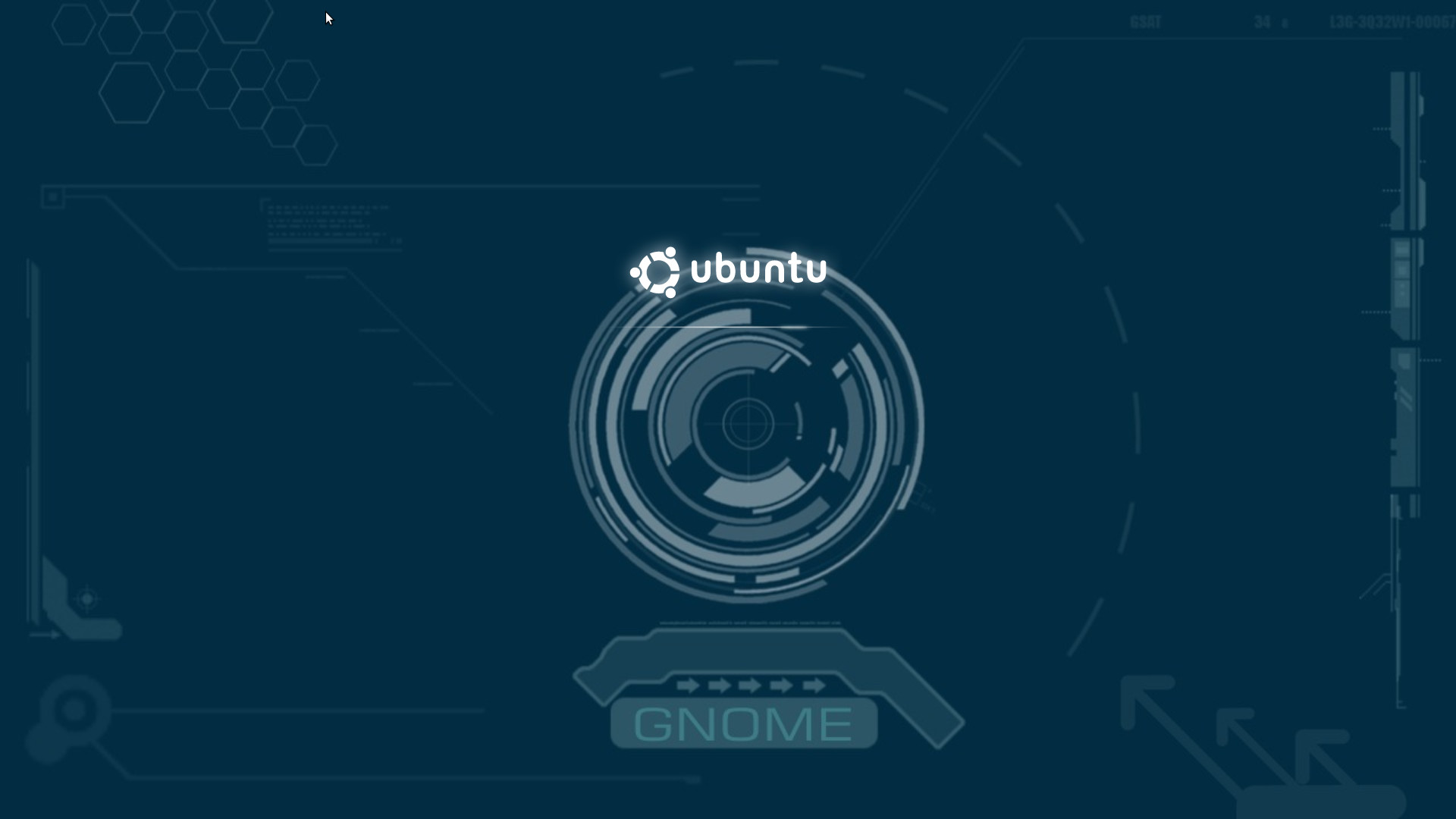 Ubuntu, GNOME, Interfaccia HUD, Blu scuro, Full HD, sfondo per PC