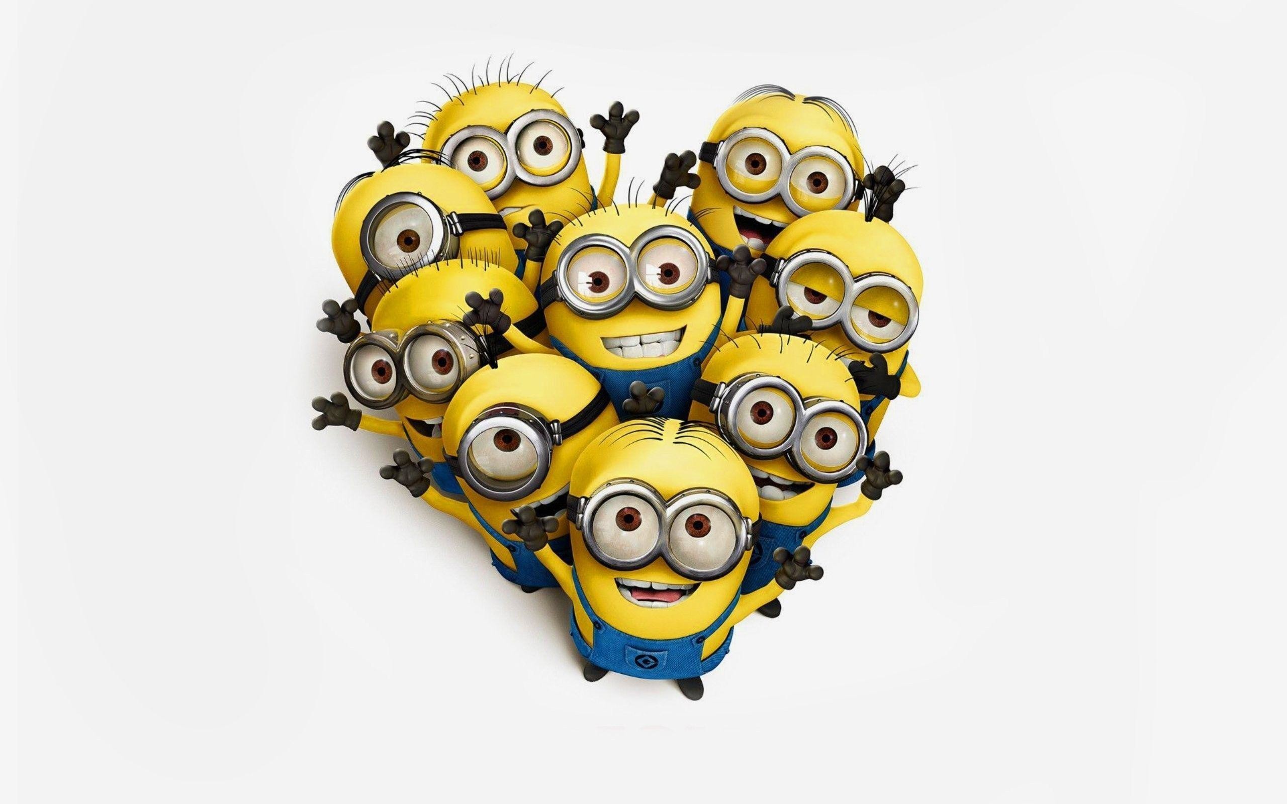 Minion, Cuore, Gruppo, 2K 1600p, sfondo desktop