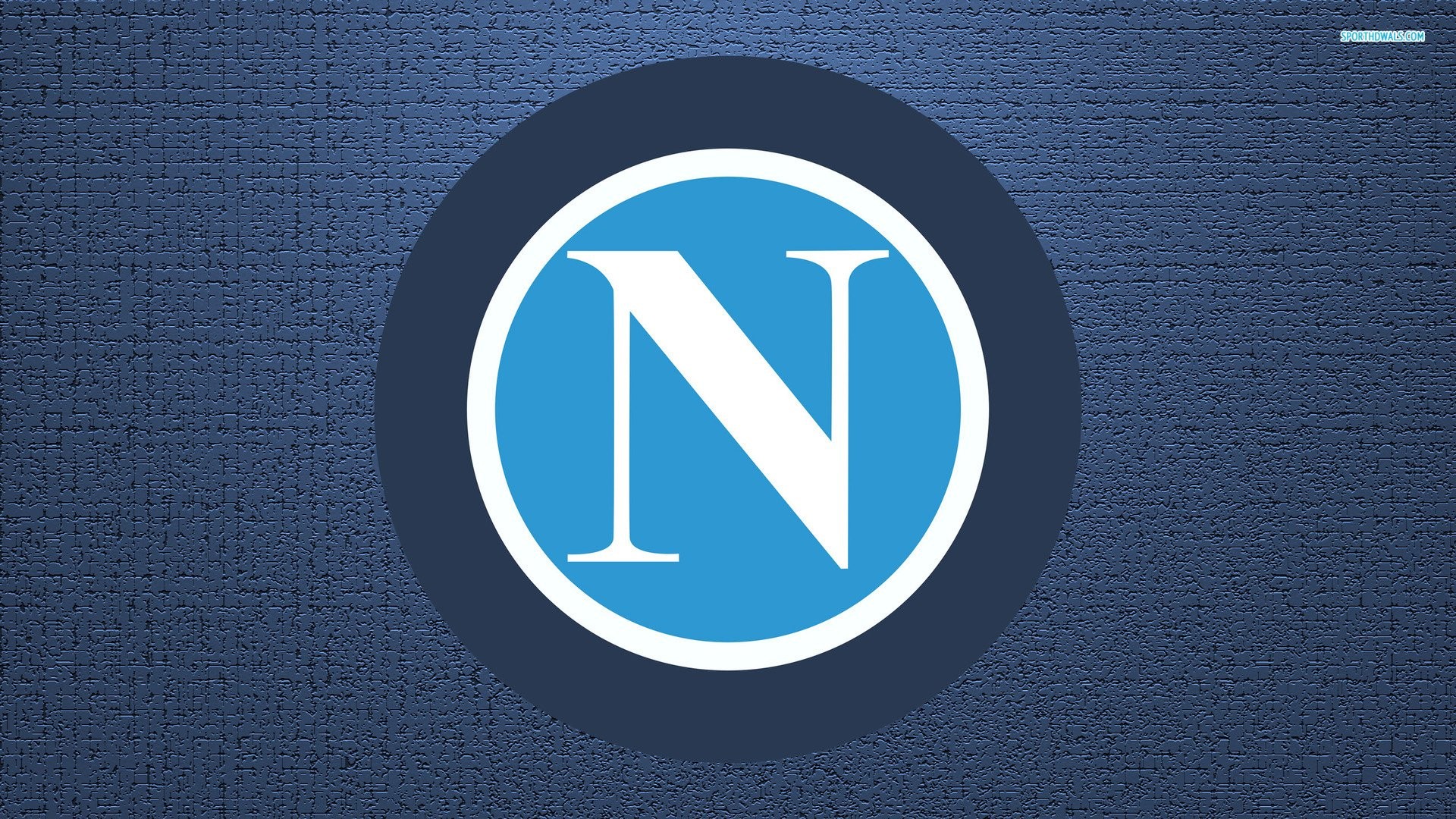 SSC Napoli, Stemma del Napoli, Logo, Blu, 16:9 Full HD, sfondo widescreen
