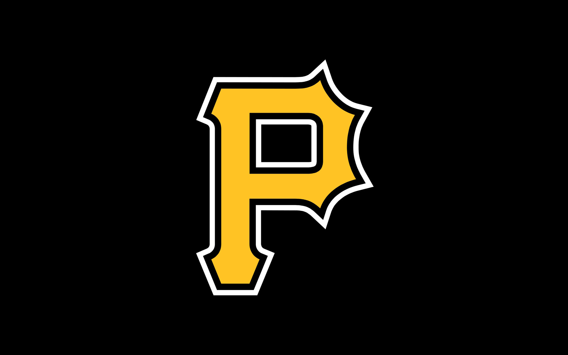 Pittsburgh Pirates, Logo P, Baseball, Sfondo nero, 1920x1200, wallpaper desktop