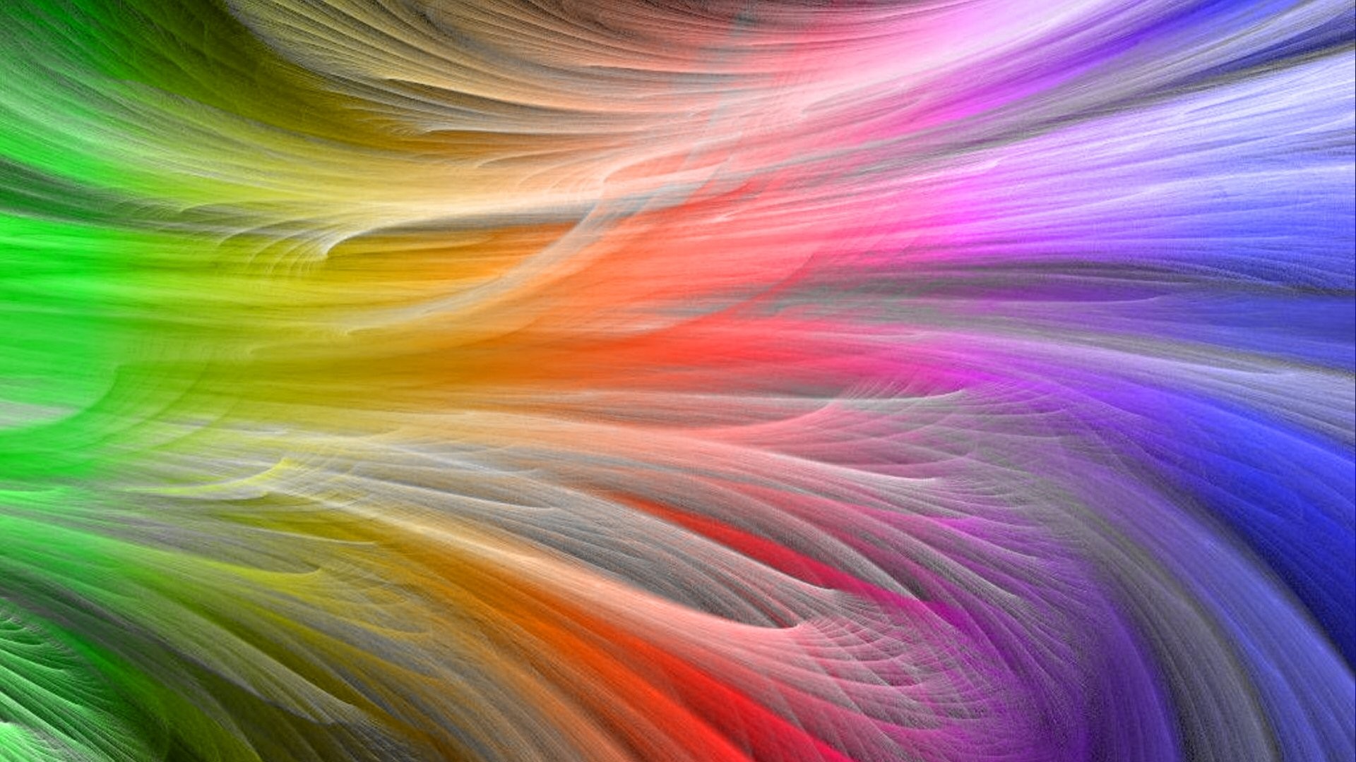Linee fluide, Colori dell'arcobaleno, Astratto, Full HD, sfondo per PC