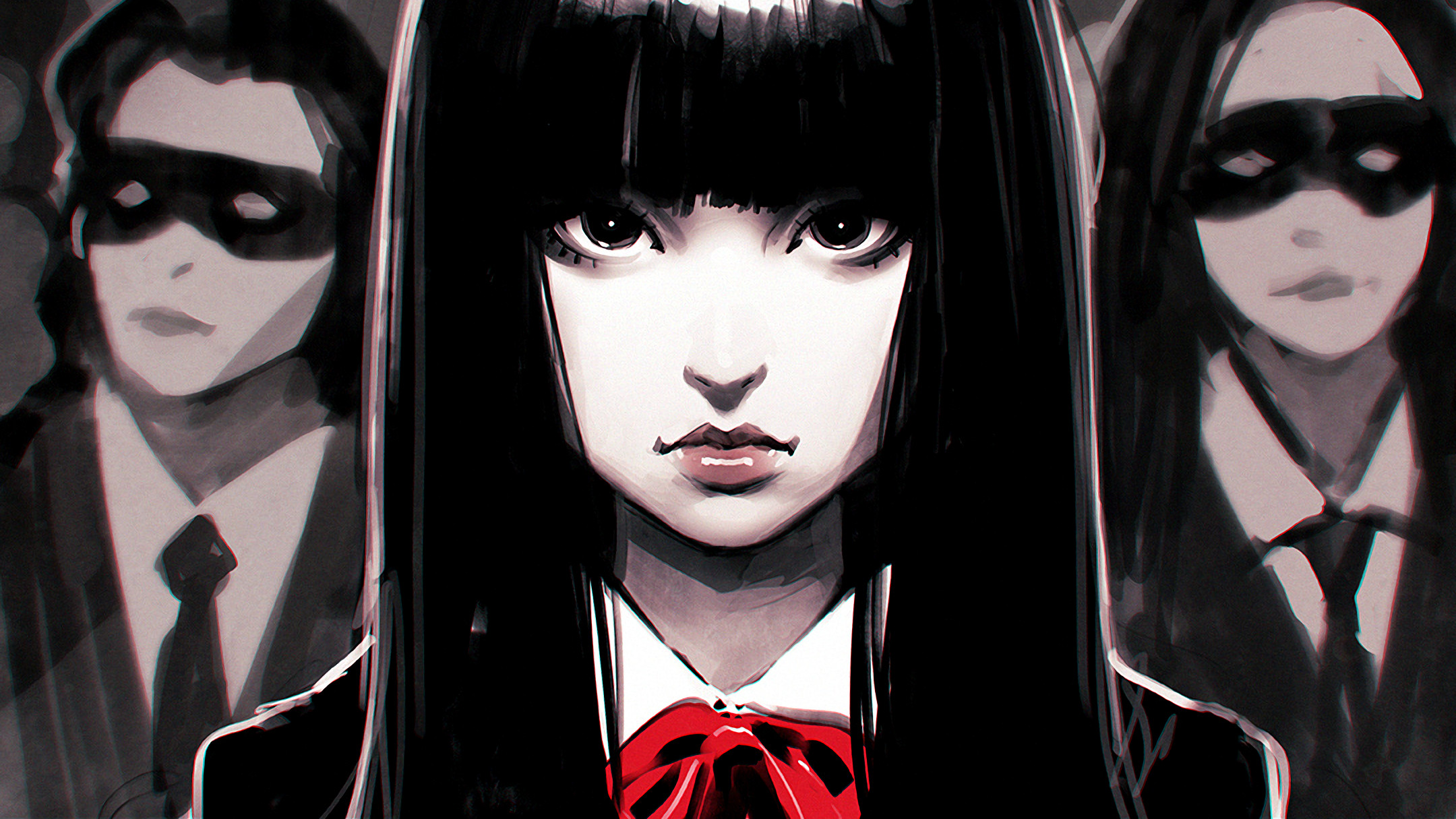 Gogo Yubari, Kill Bill, Crazy 88, Fan art, Full HD, sfondo desktop