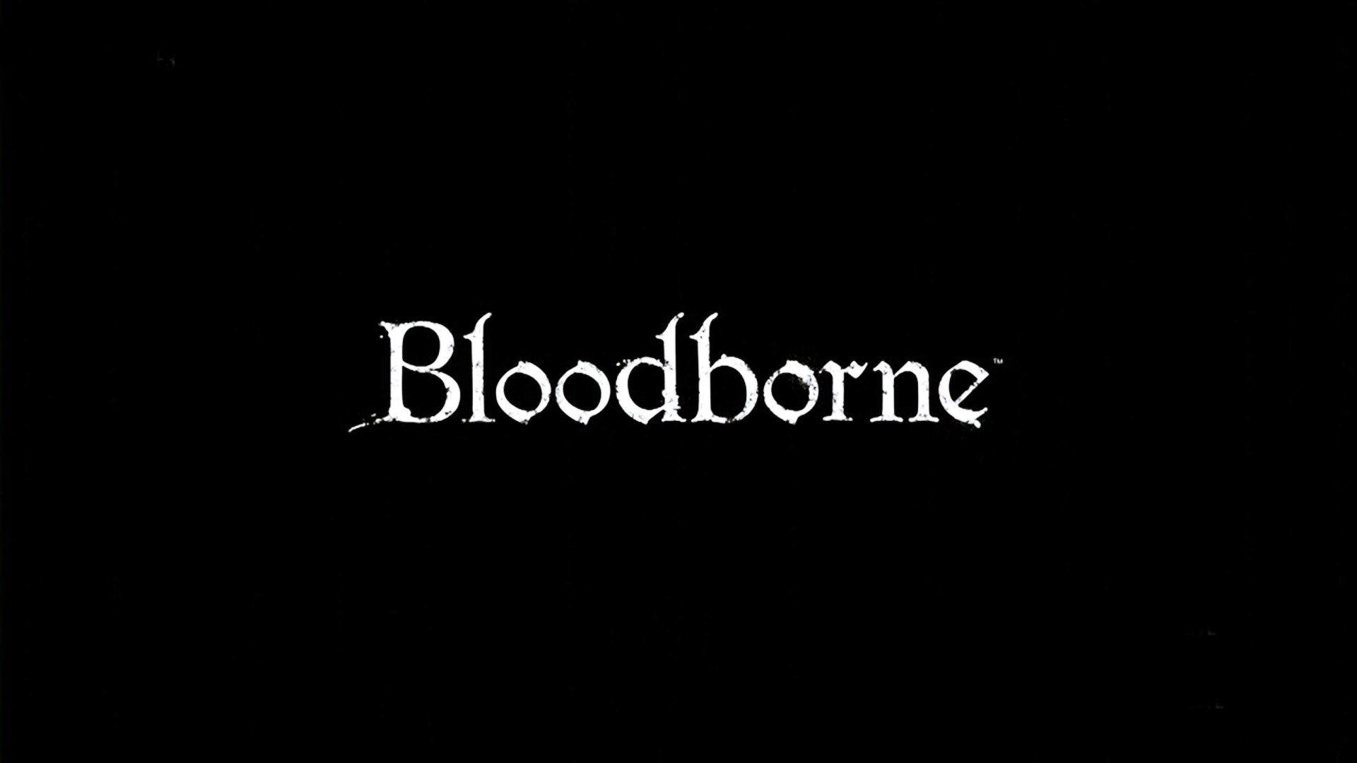 Bloodborne, Logo, Sfondo nero, Minimalista, Full HD, wallpaper per PC