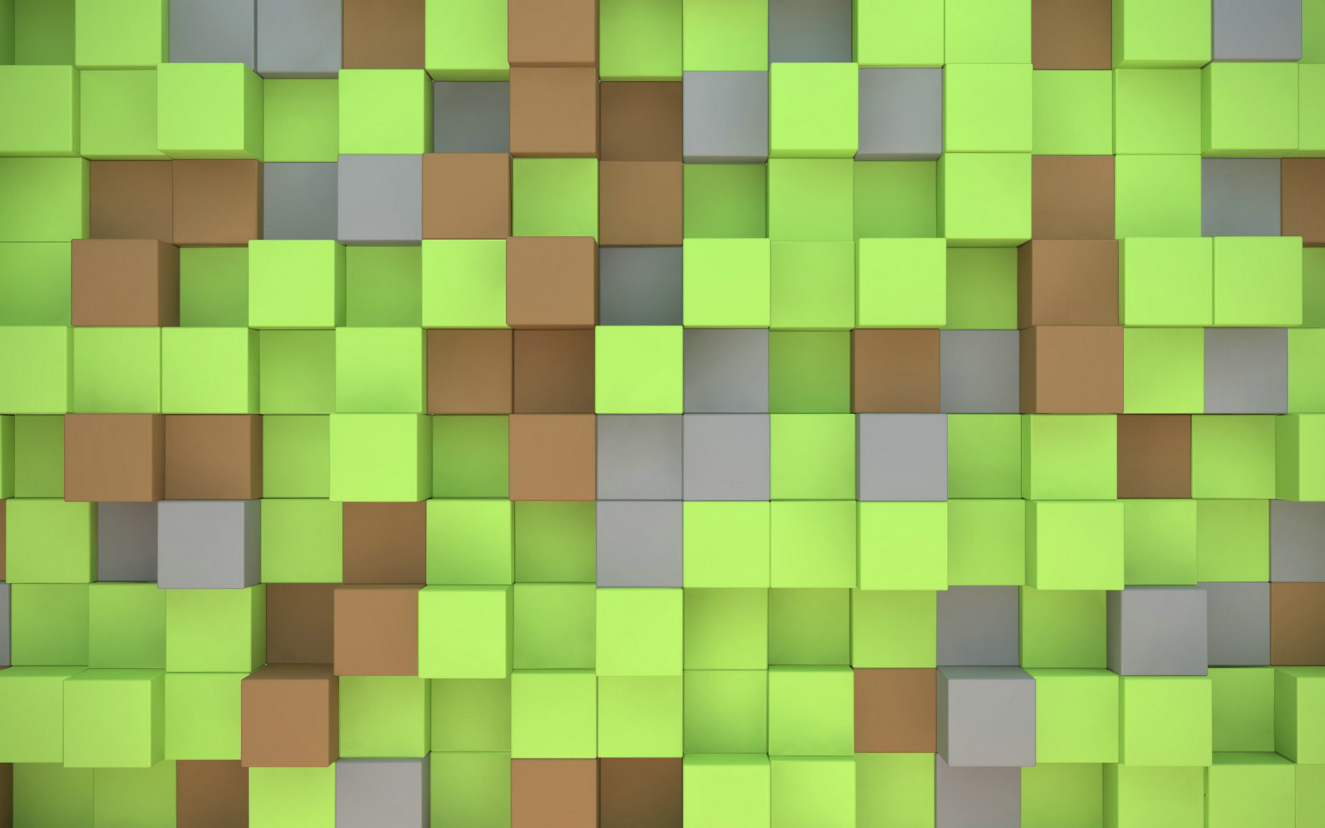 Blocchi d'erba, Minecraft, Cubi, Pattern, Verde, 1920x1200, sfondo per PC