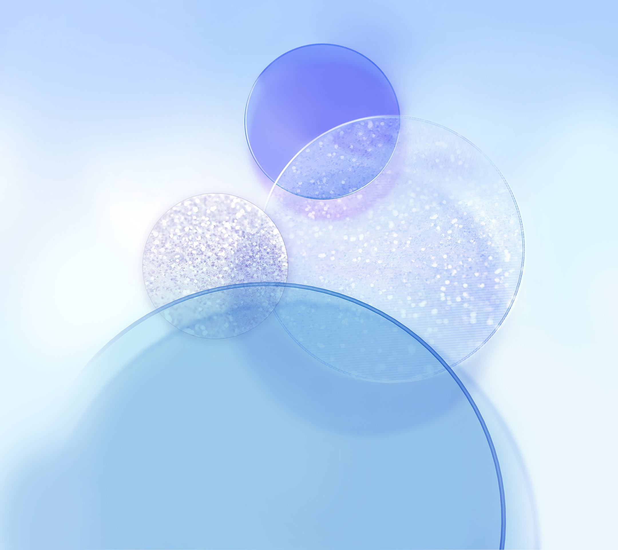 Cerchi, Arte astratta, Azzurro, Full HD, sfondo Huawei