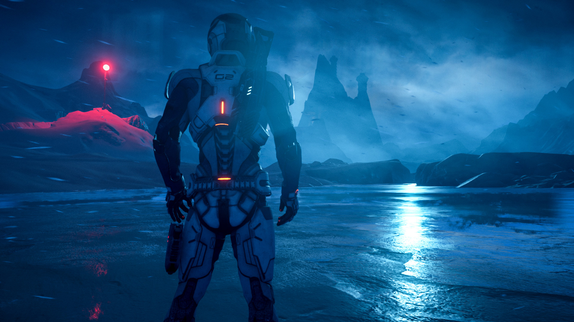 Mass Effect: Andromeda, Ryder, Notte, Full HD, wallpaper per PC