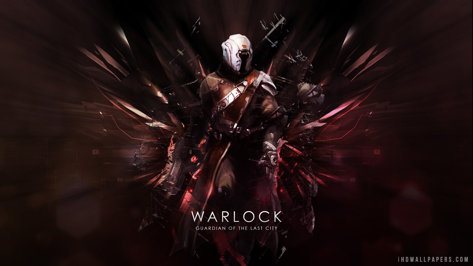 Destiny, Stregone, Guardian of the Last City, Rosso scuro, 1920x1080, sfondo per PC