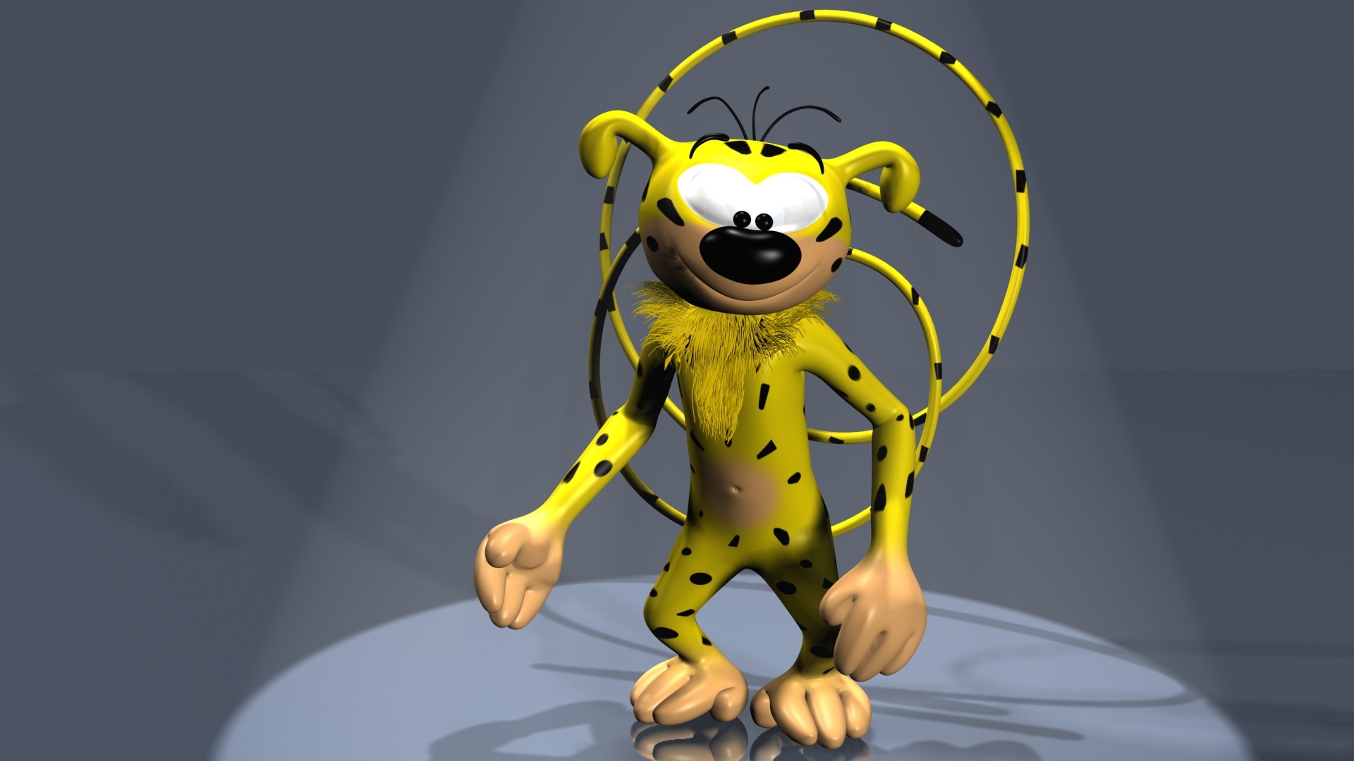 Marsupilami, Rendering 3D, Personaggio dei fumetti, Full HD 1080p, sfondo desktop