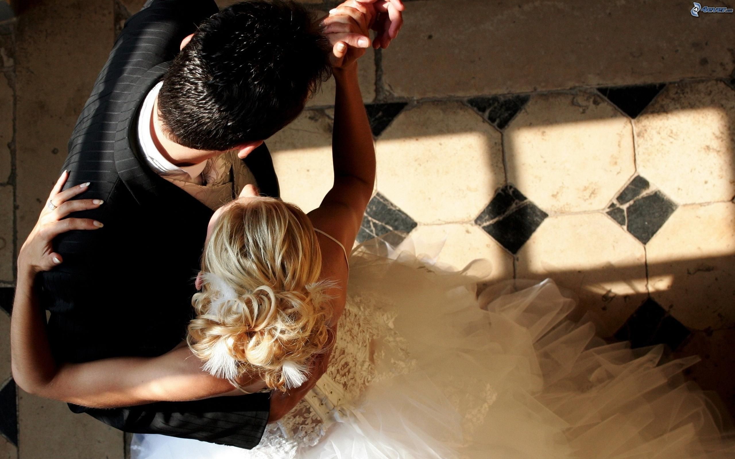 Ballo di coppia, Sposi, Abito da sposa, Valzer, 2560x1600, sfondo MacBook Pro