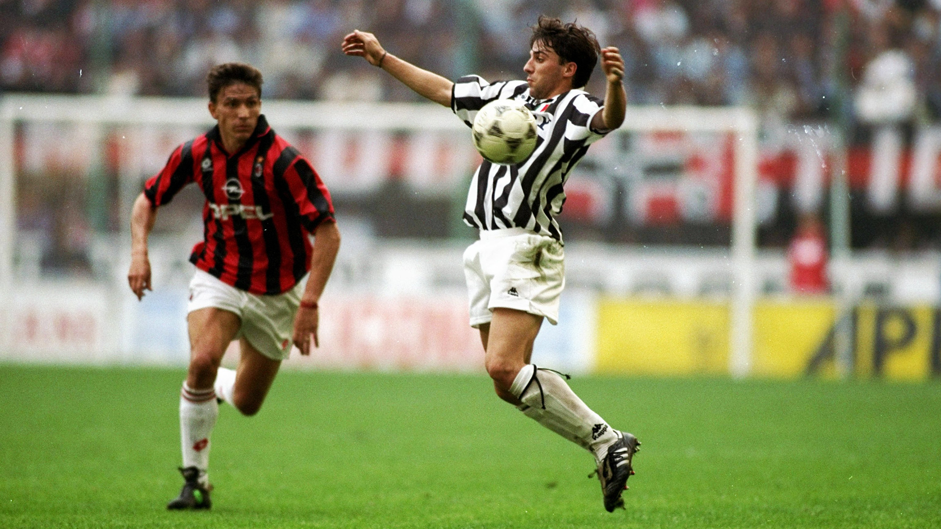 Alessandro Del Piero, Juventus, AC Milan, Partita, Anni '90, 1920x1080, sfondo per PC