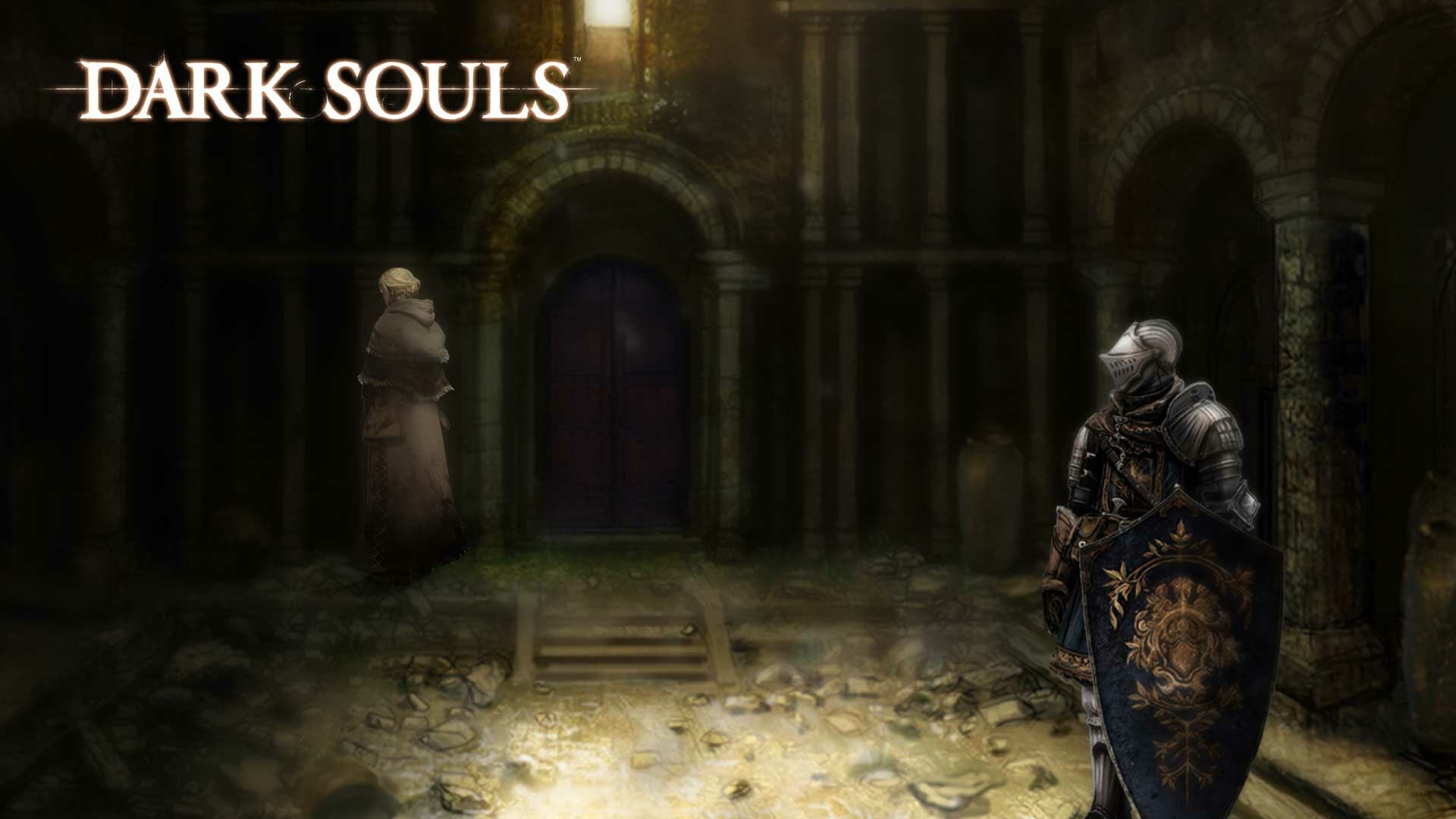Dark Souls, Cavaliere, Rovine, Videogioco, Full HD, wallpaper desktop