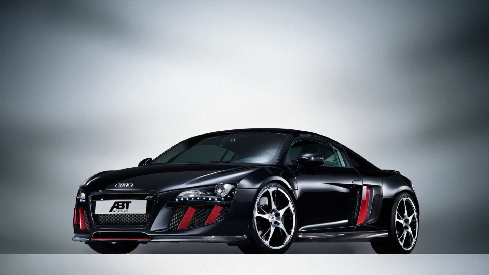 Audi R8, ABT, Audi, Nero, Full HD, sfondo per PC e portatile