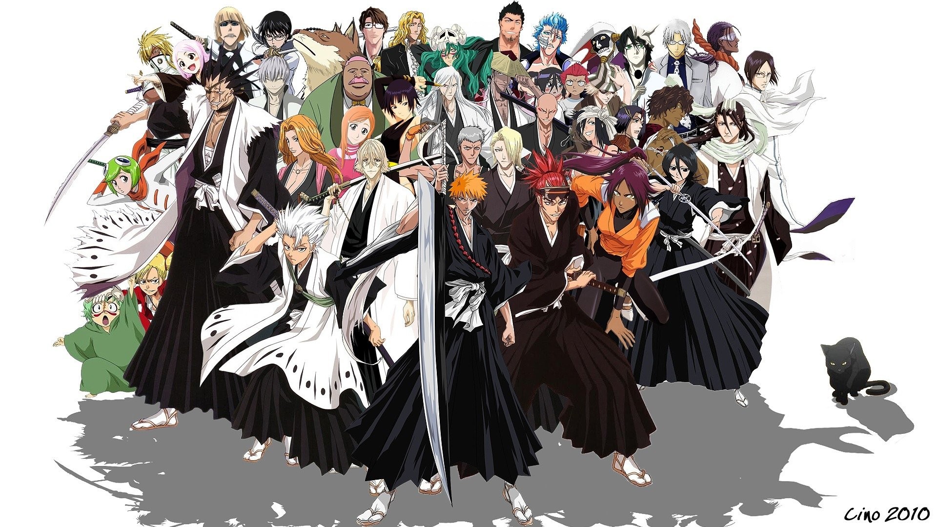 Gotei 13, Bleach, Personaggi, Shinigami, Full HD, wallpaper per PC
