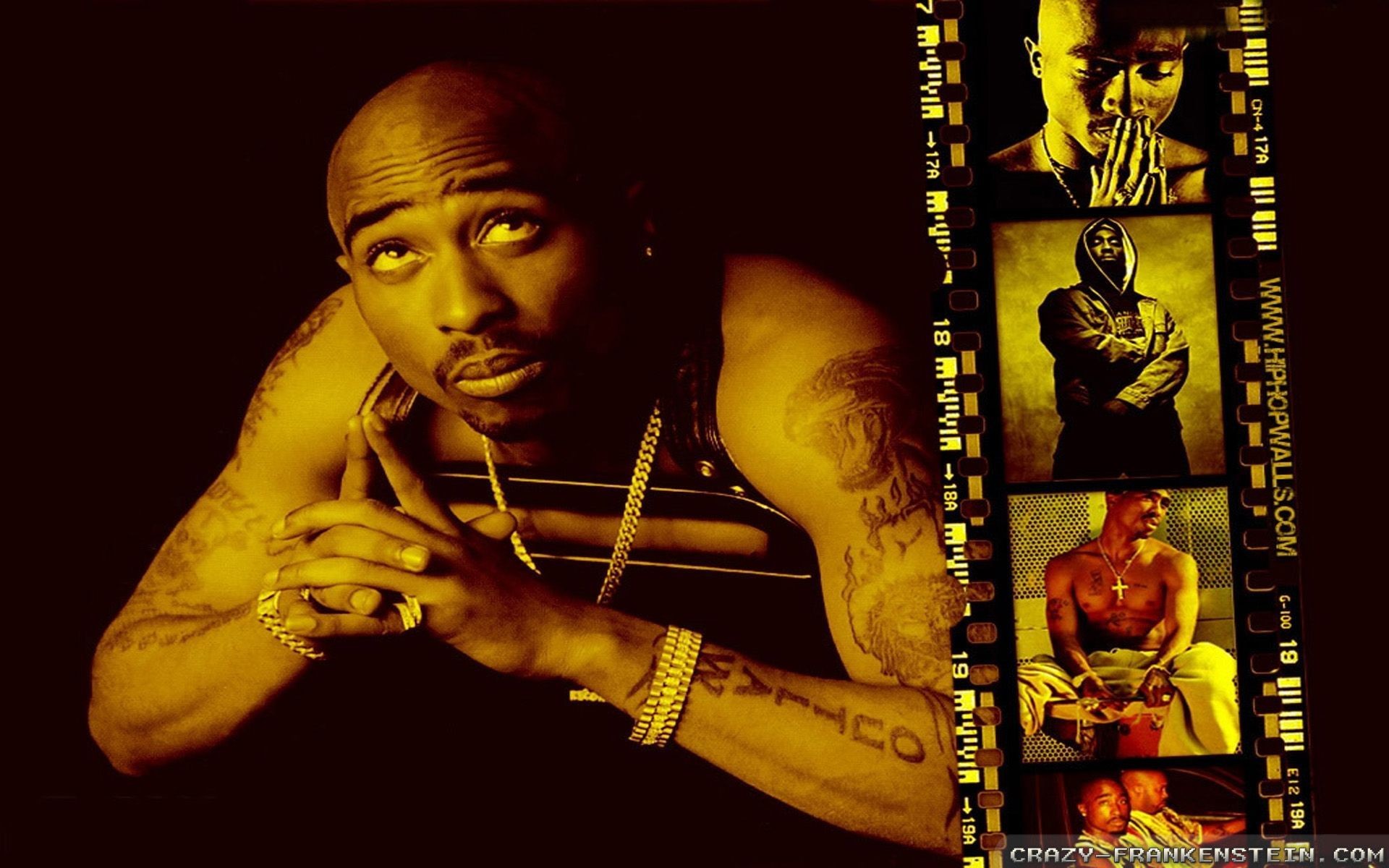 Tupac Shakur, Pellicola, Collage, Tatuaggi, 1920x1200, sfondo per PC