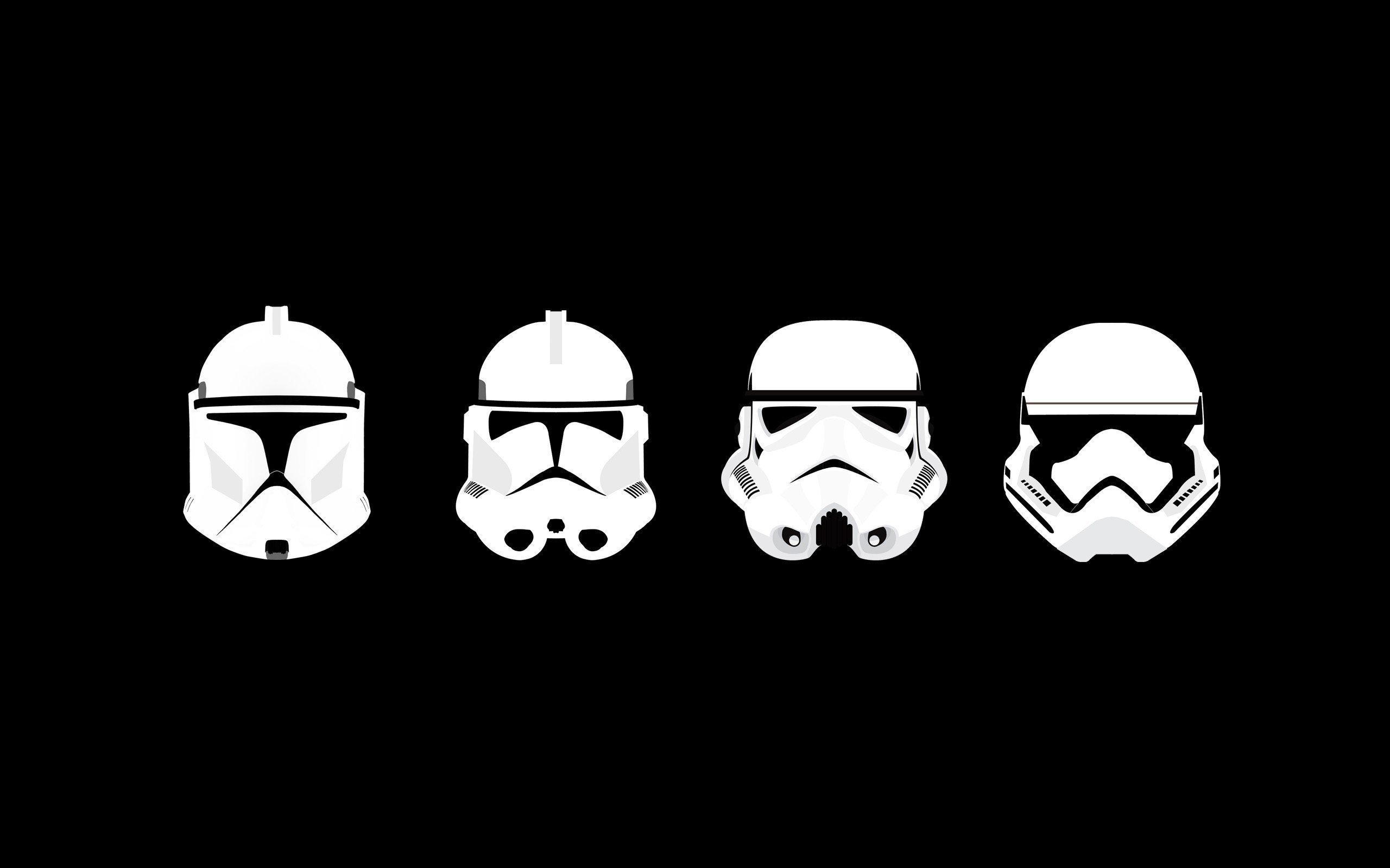 Clone trooper, Stormtrooper, Stormtrooper del Primo Ordine, Star Wars, Minimalismo, immagine di sfondo