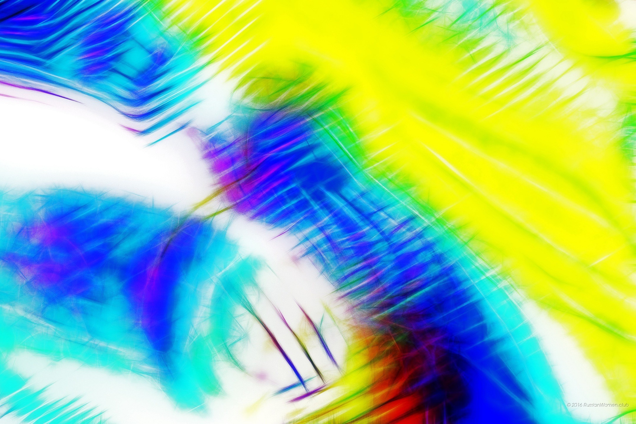 Astratto, Giallo, Blu, Pennellate, sfondo per tablet