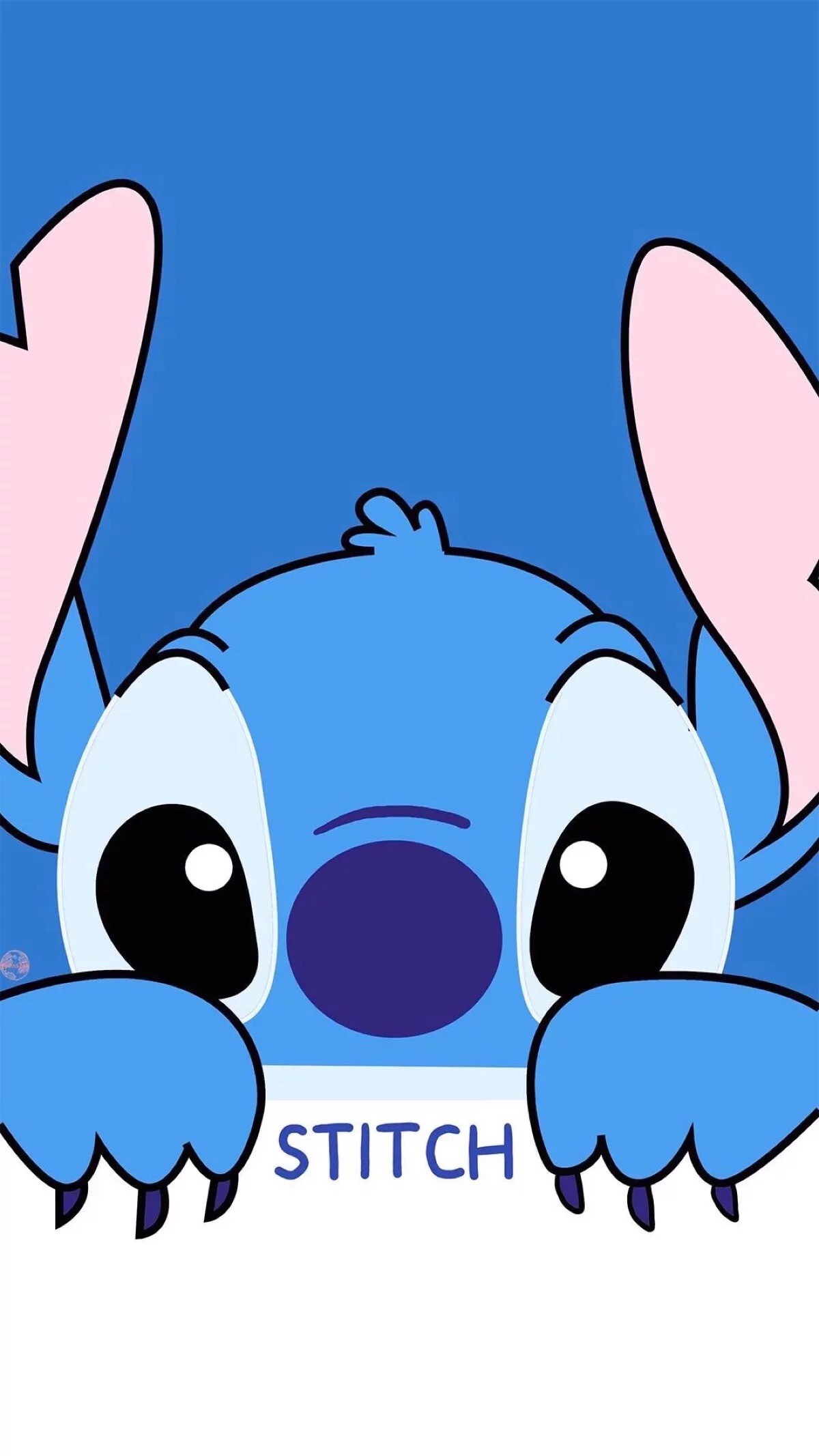 Stitch, Lilo & Stitch, Kawaii, Blu, Full HD, wallpaper per smartphone