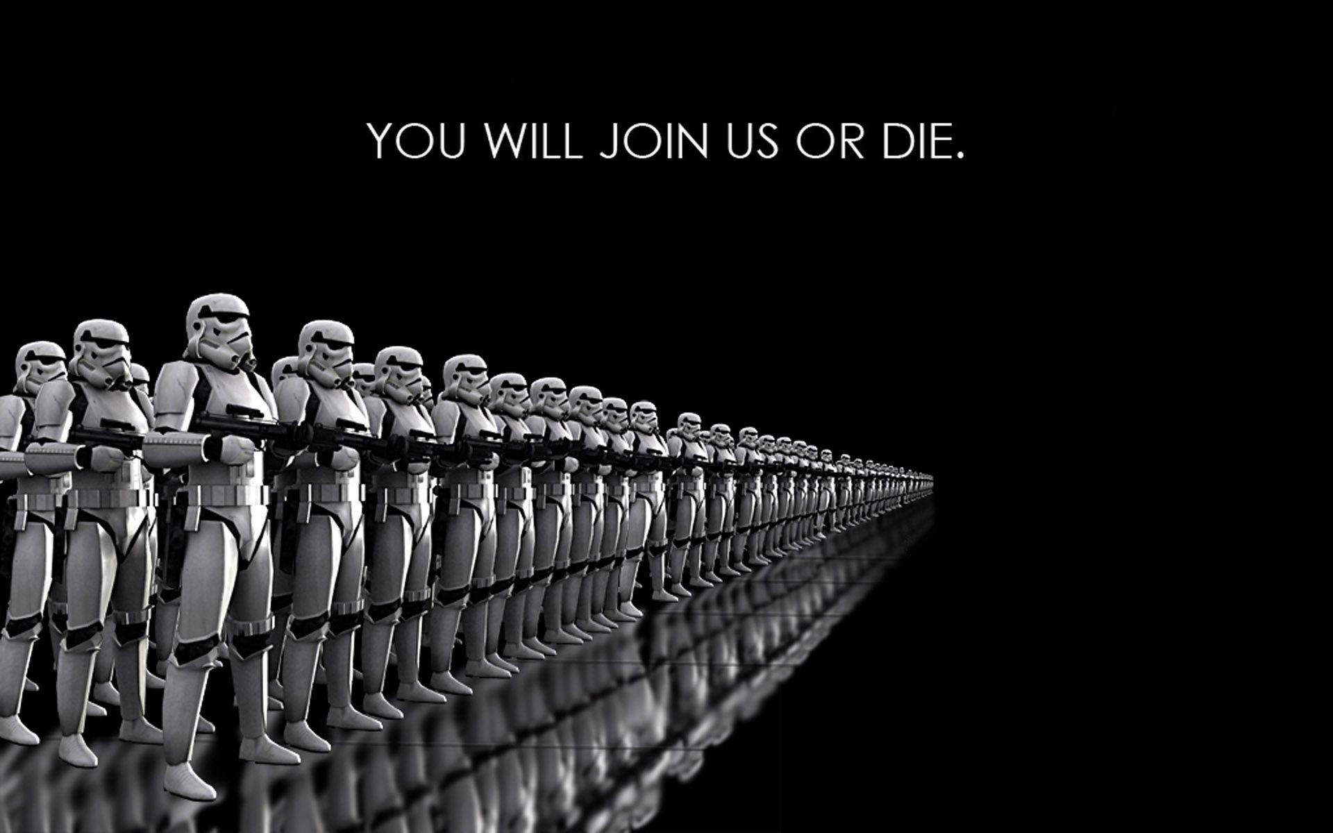 Stormtrooper, Star Wars, Esercito, You will join us or die, 1920x1200, immagine di sfondo