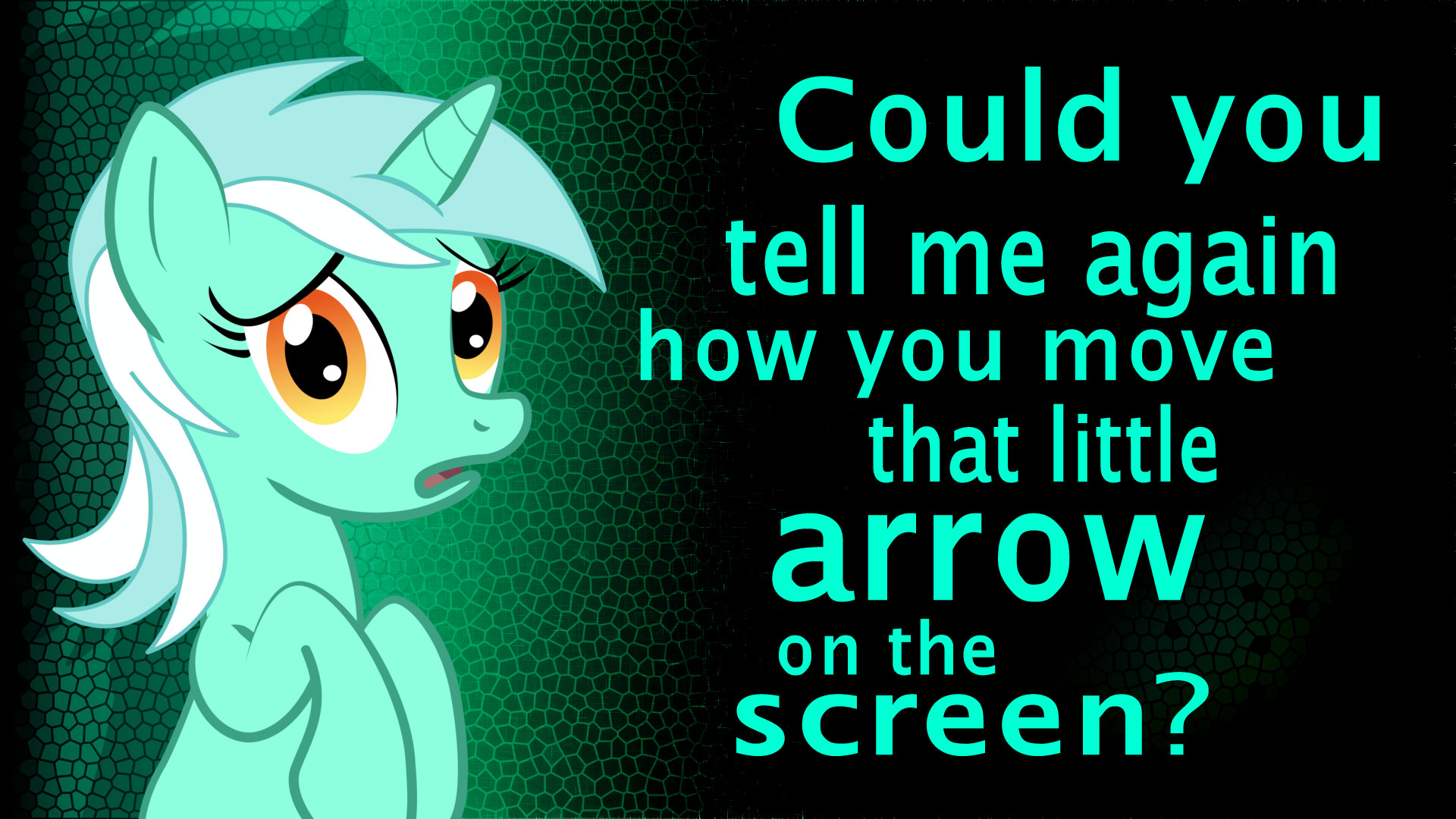 Lyra Heartstrings, My Little Pony, Citazione, Sfondo nero, 1920x1080, wallpaper desktop