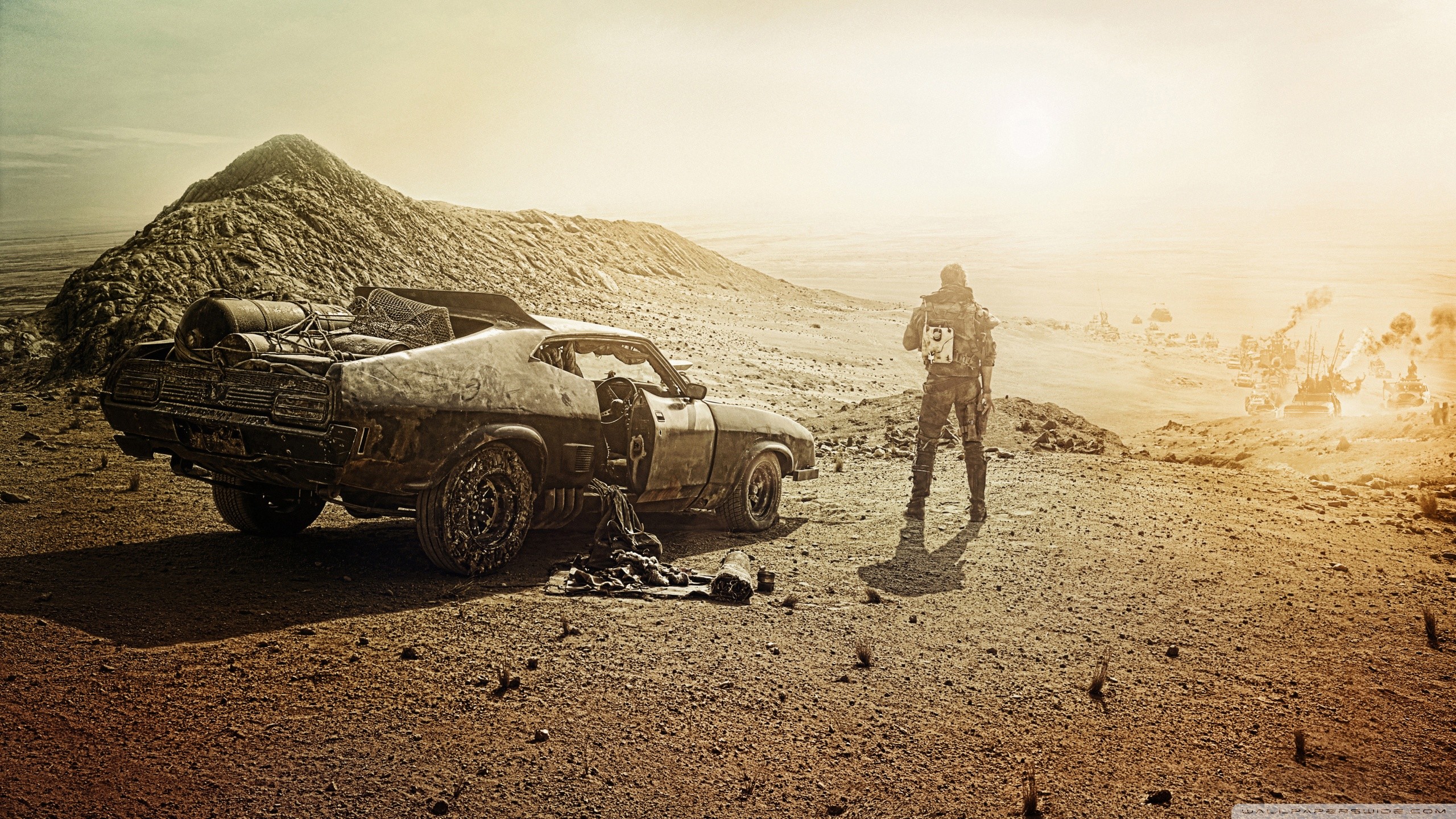 Mad Max: Fury Road, Interceptor, Max Rockatansky, Deserto, 2K, wallpaper per computer