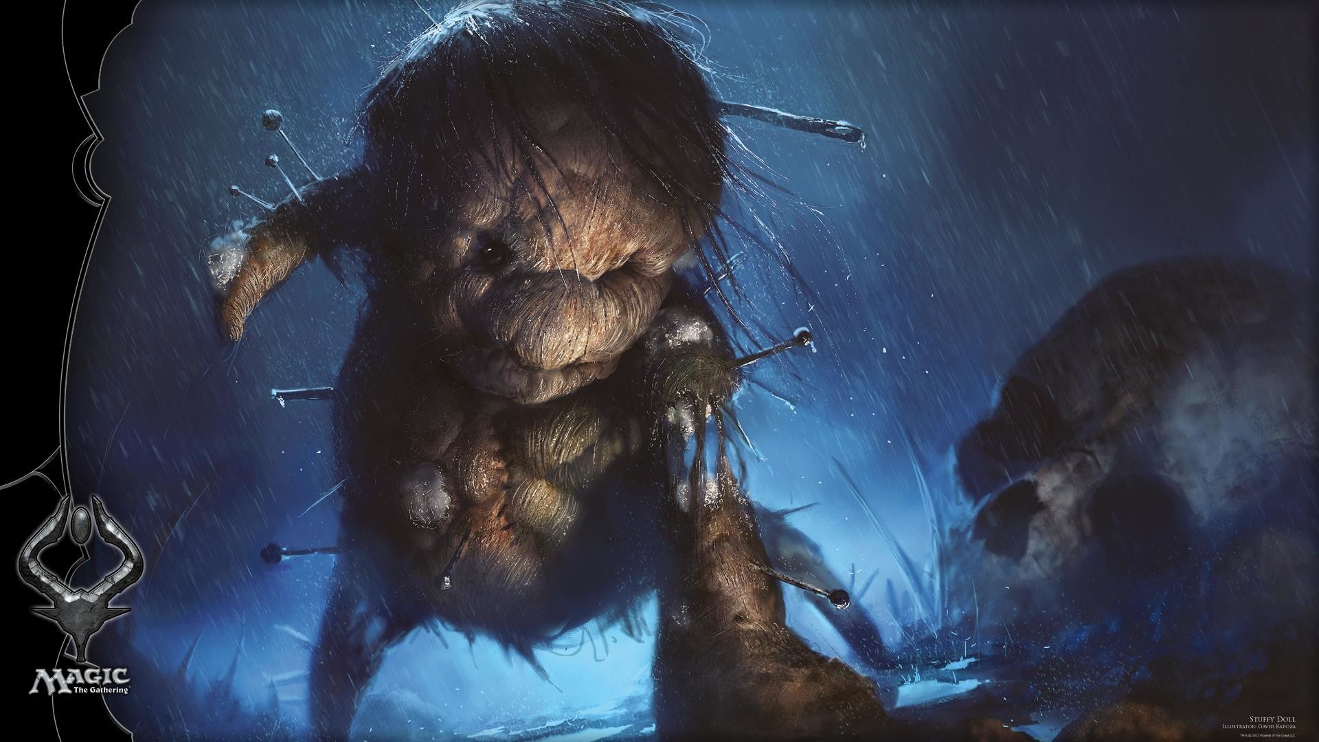 Magic: The Gathering, Creatura, Spilli, Pioggia, Dark fantasy, Full HD, sfondo desktop