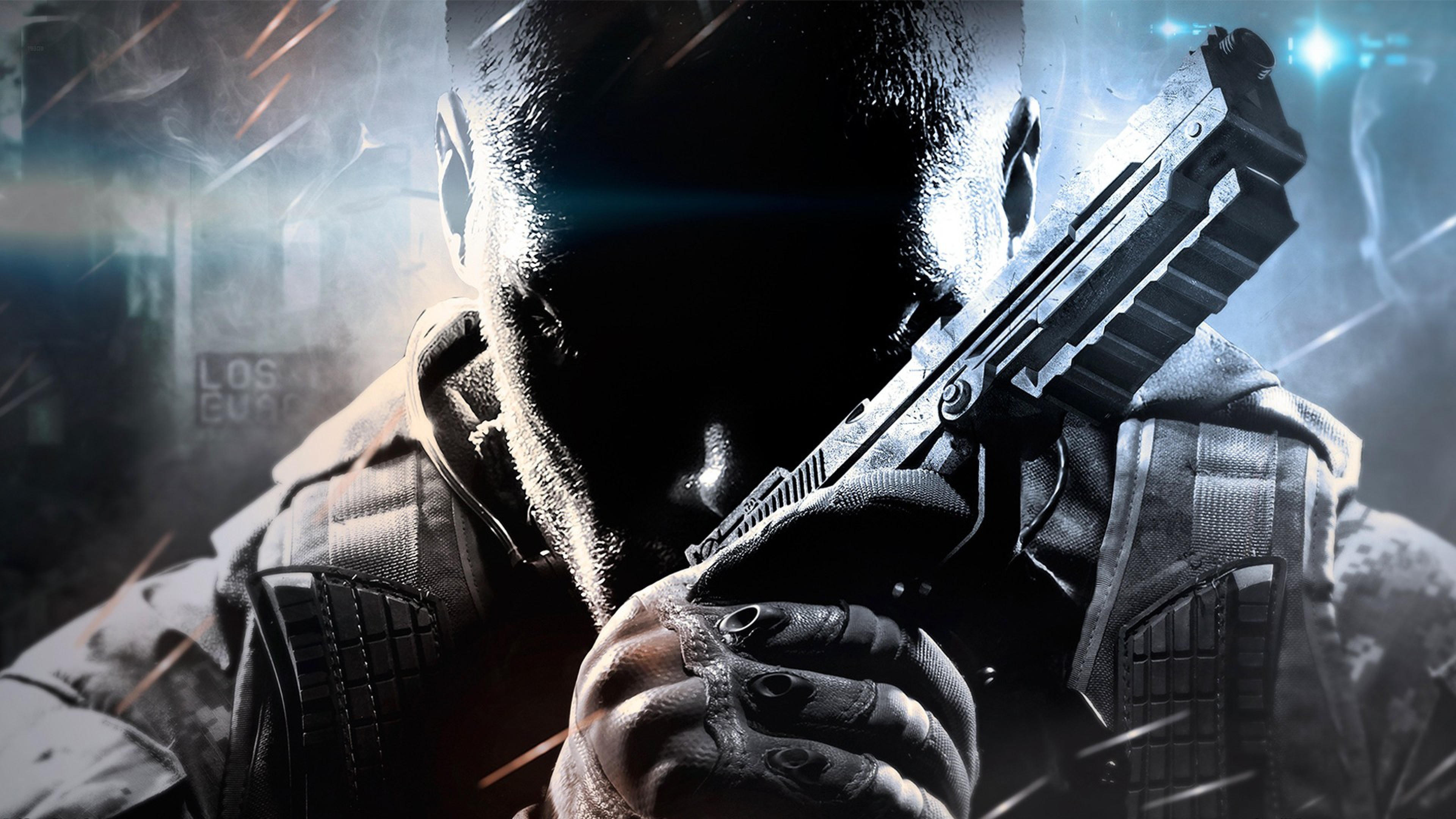 Call of Duty: Black Ops II, Pistola, Soldato, Ombra, 3840x2160, sfondo per PC