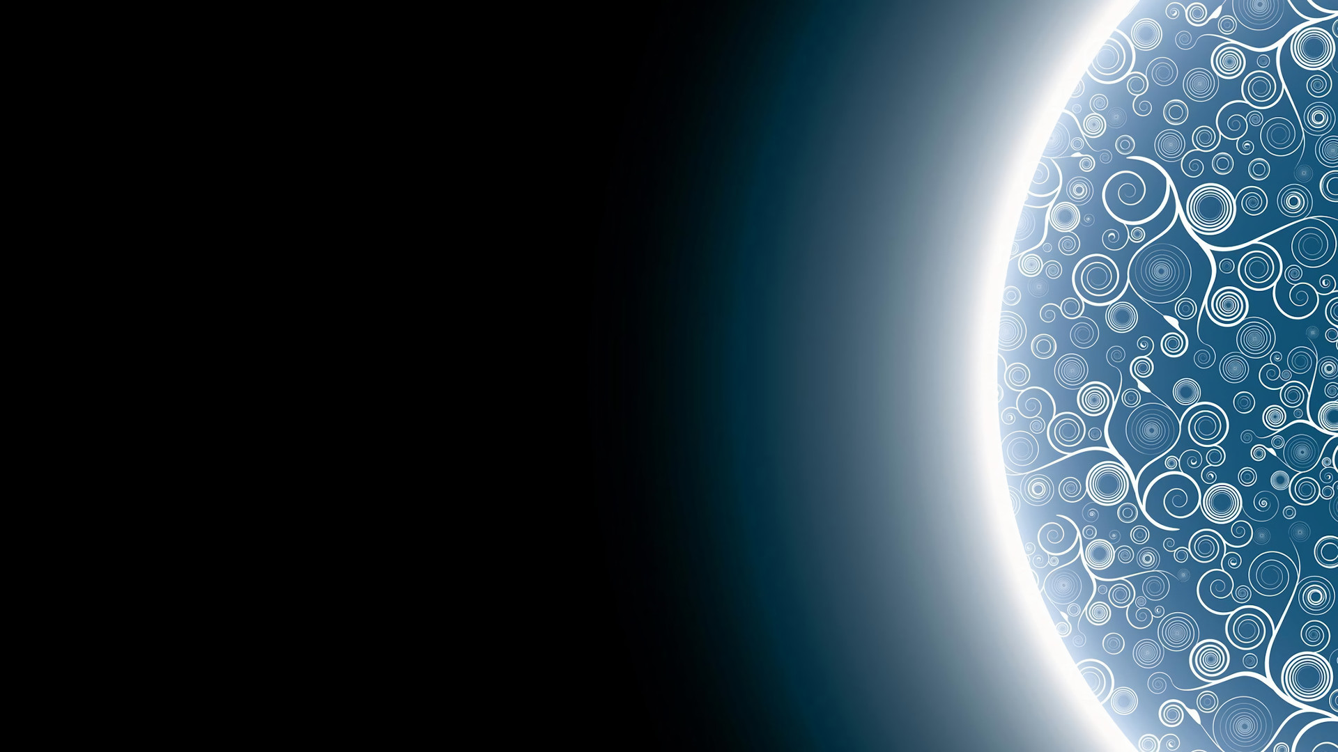 Pianeta, Motivo, Sfondo nero, Astratto, Full HD, wallpaper per PC