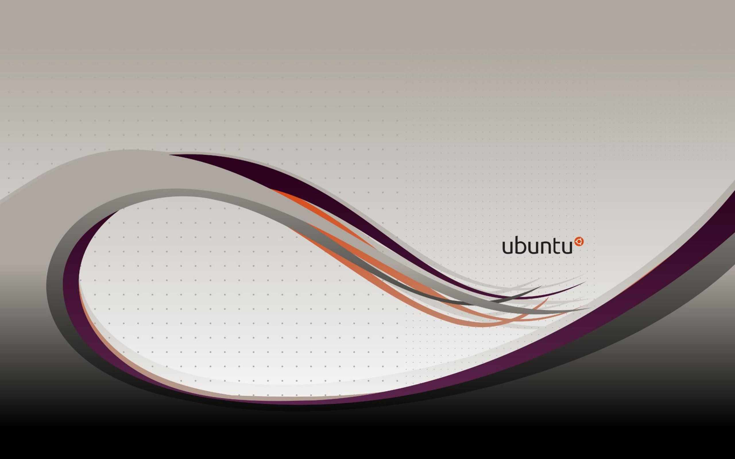 Ubuntu, Onde, Grigio, Viola, 2K, sfondo desktop
