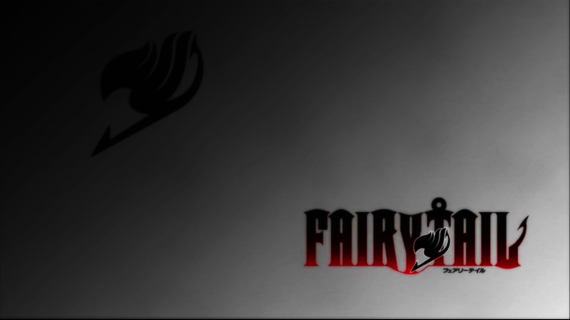 Simbolo di Fairy Tail, Fairy Tail, Logo, Grigio, Minimalista, Full HD, wallpaper per PC