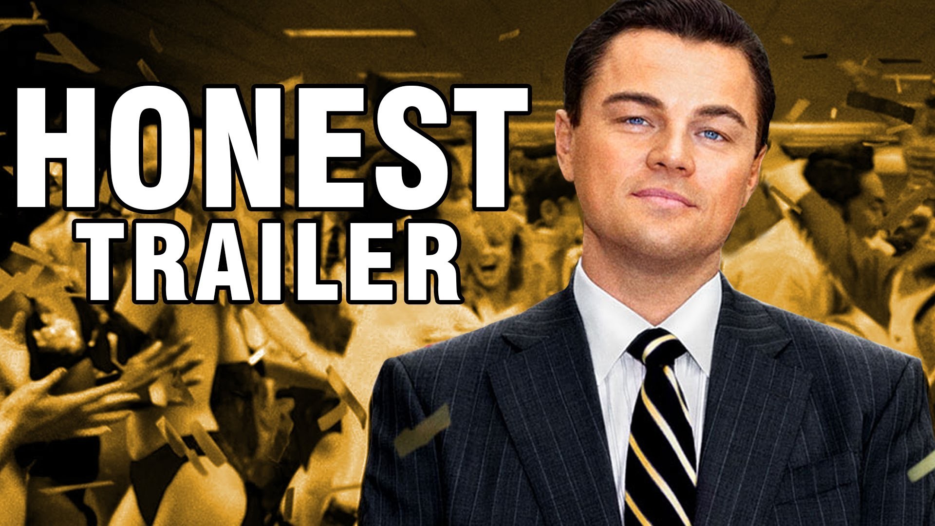 Leonardo DiCaprio, Honest Trailers, The Wolf of Wall Street, Full HD, wallpaper per PC