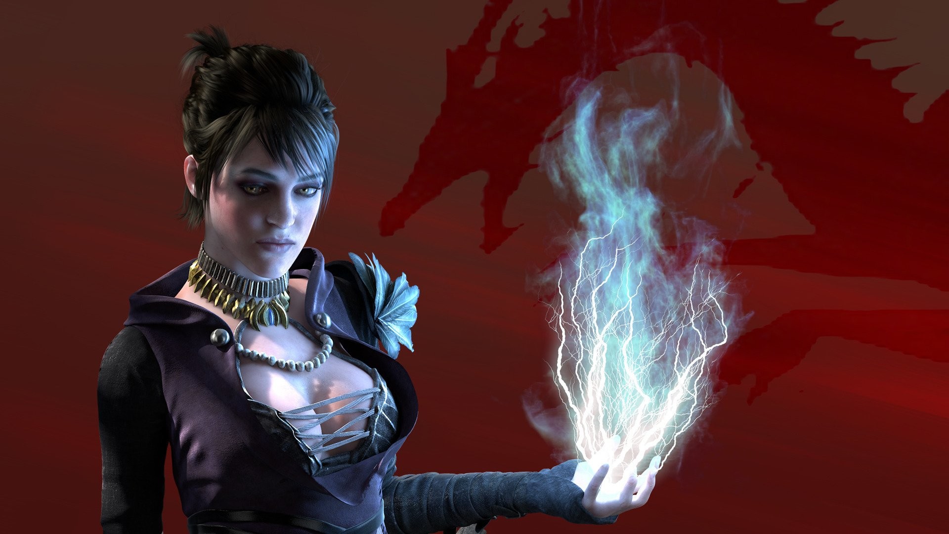 Morrigan, Dragon Age, Strega, Magia, 1920x1080, sfondo per PC