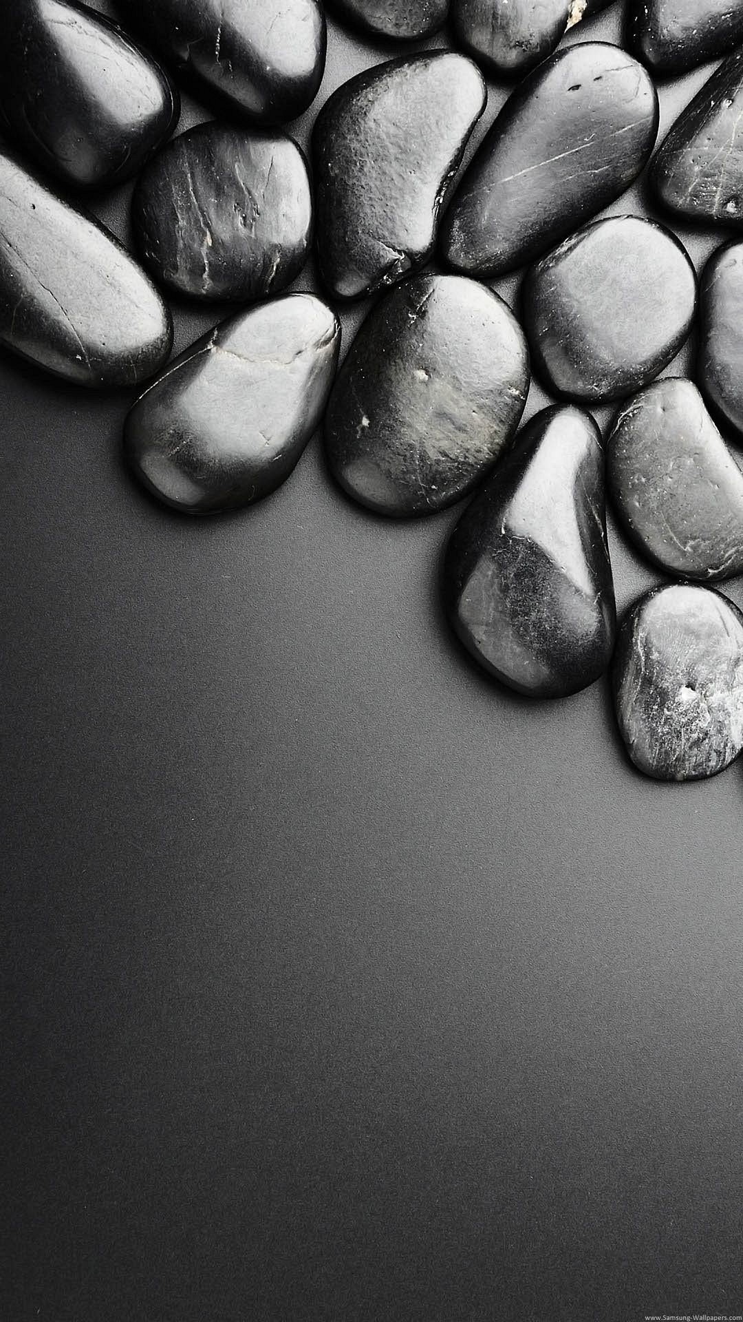 Pietre, Bianco e nero, Ciottoli, wallpaper per smartphone