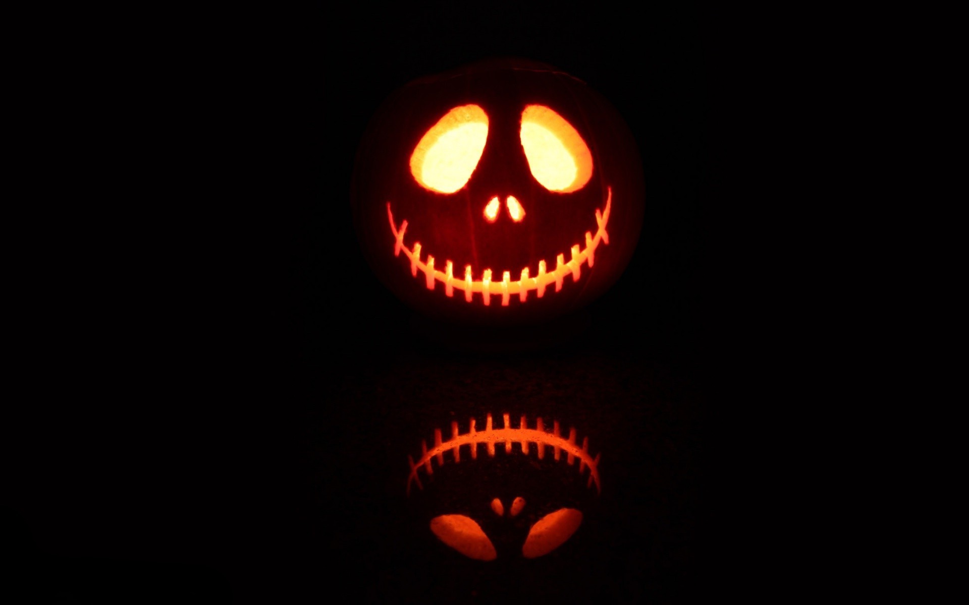 Jack Skeletron, Zucca intagliata, Halloween, Sfondo nero, 1920x1200, wallpaper desktop