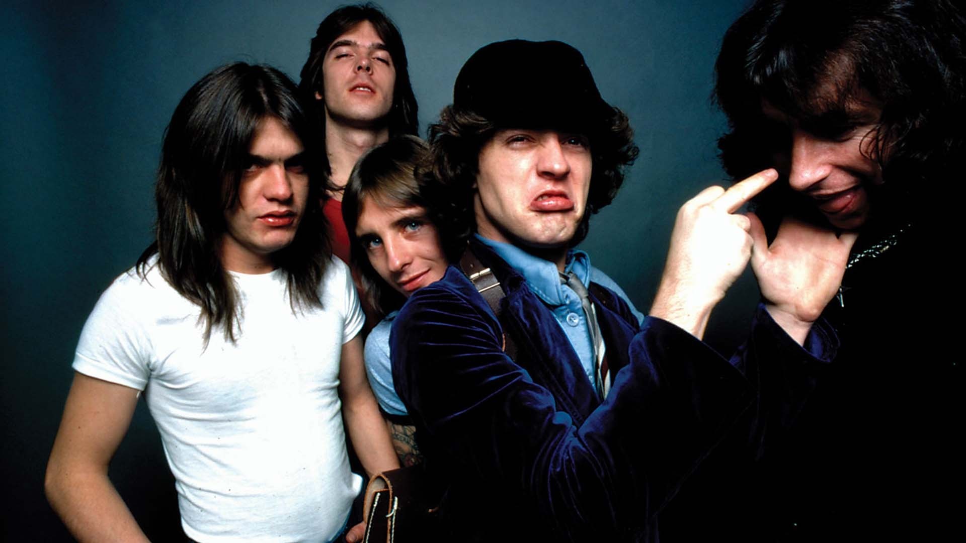 AC/DC, Bon Scott, Angus Young, Malcolm Young, Band, 16:9 Full HD, sfondo widescreen