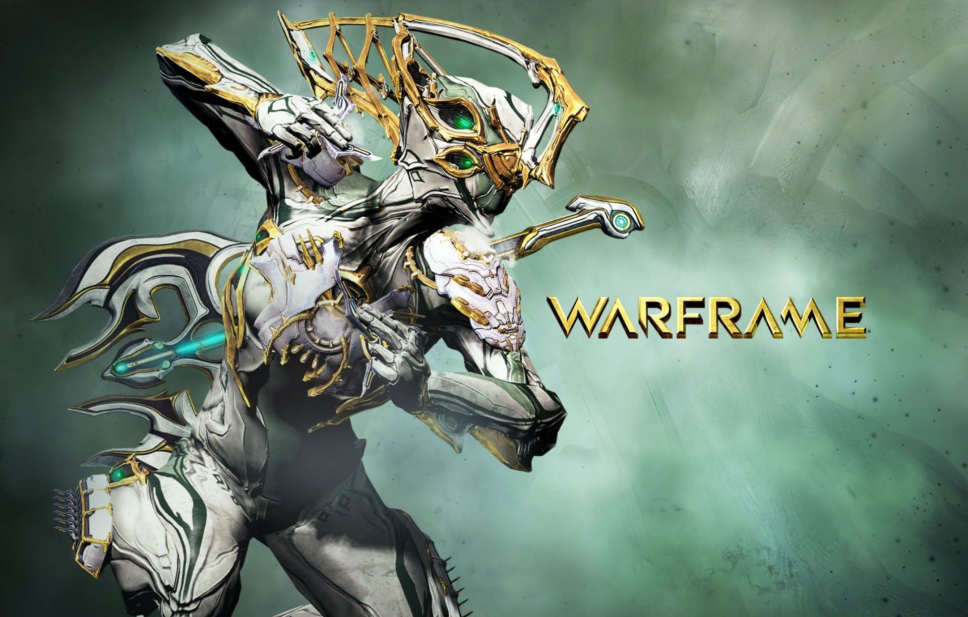 Excalibur Prime, Warframe, Logo Warframe, Oro, Full HD, sfondo per PC