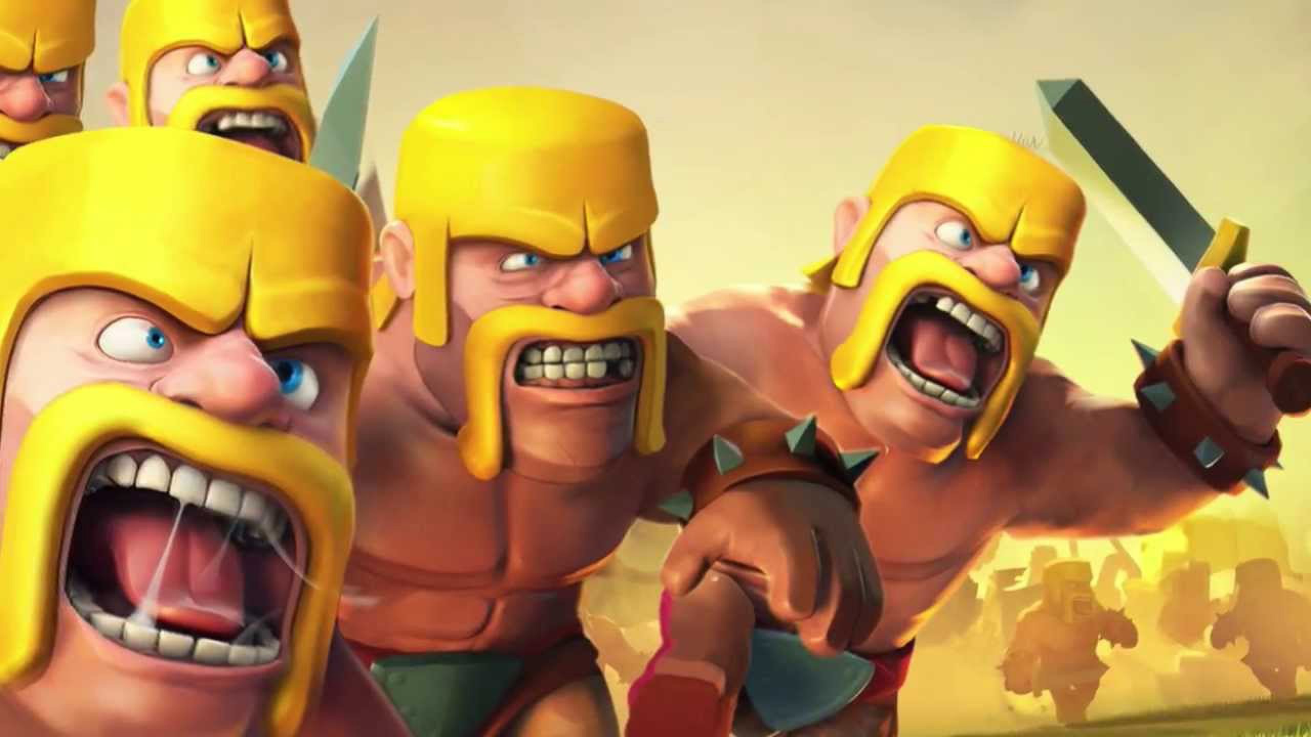 Barbari, Clash of Clans, Urlo, Primo piano, 2K, sfondo per PC e portatile