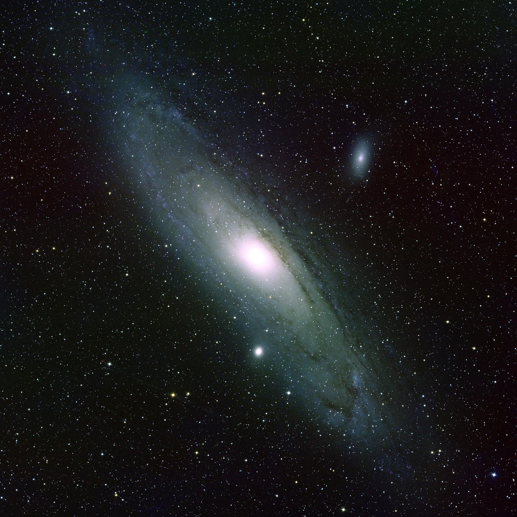 Galassia di Andromeda, M31, Galassia a spirale, Spazio, Full HD, schermata di blocco iPad