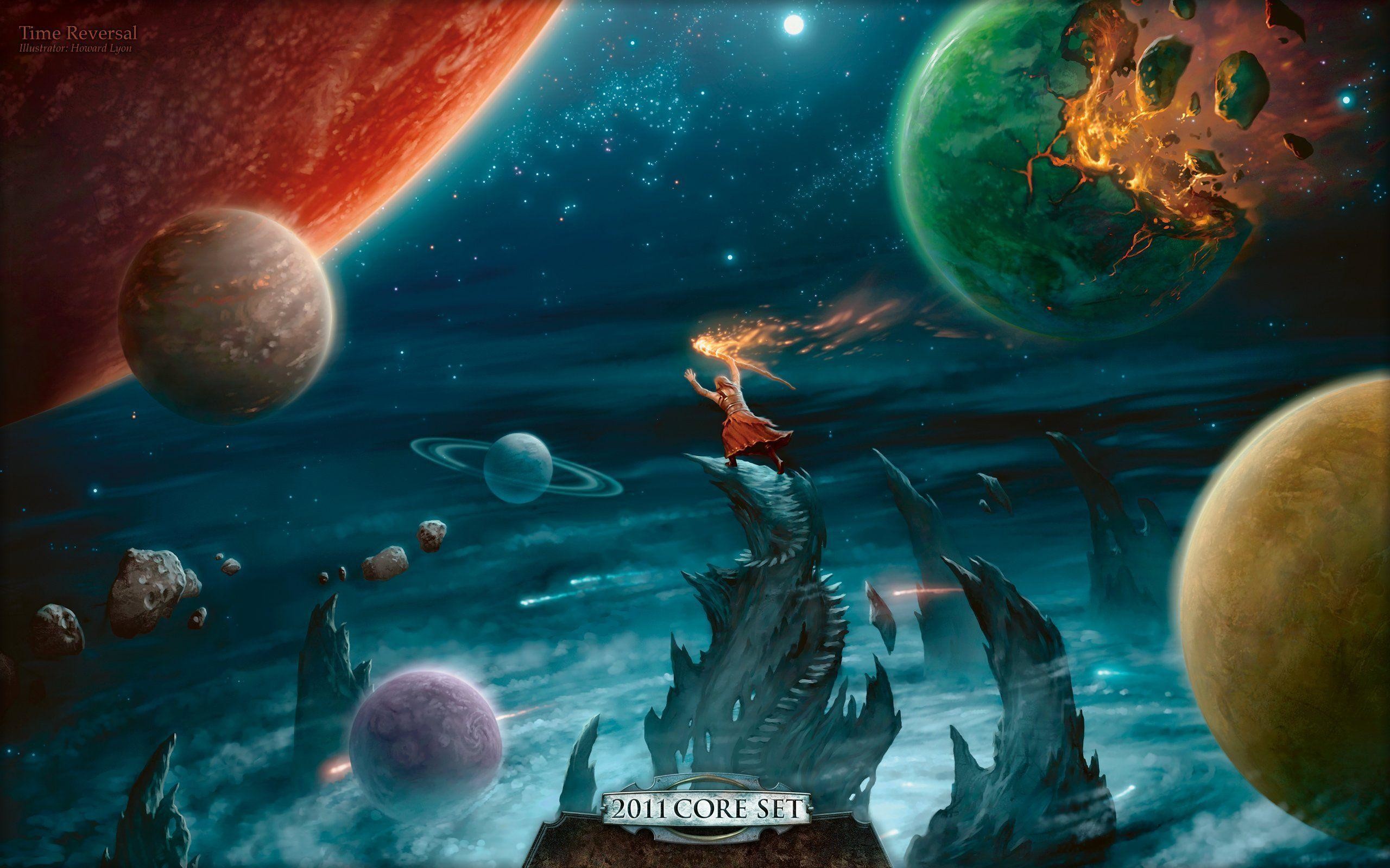 Magic 2011, Magic: The Gathering, Pianeti, Spazio, Planeswalker, sfondo desktop 2K