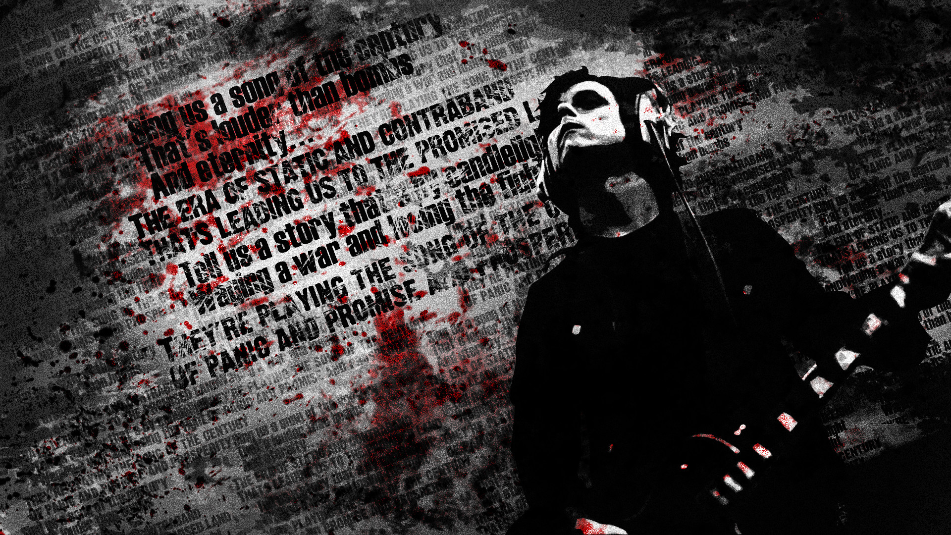 Billie Joe Armstrong, Green Day, Testo, Grunge, Full HD 1080p, sfondo desktop
