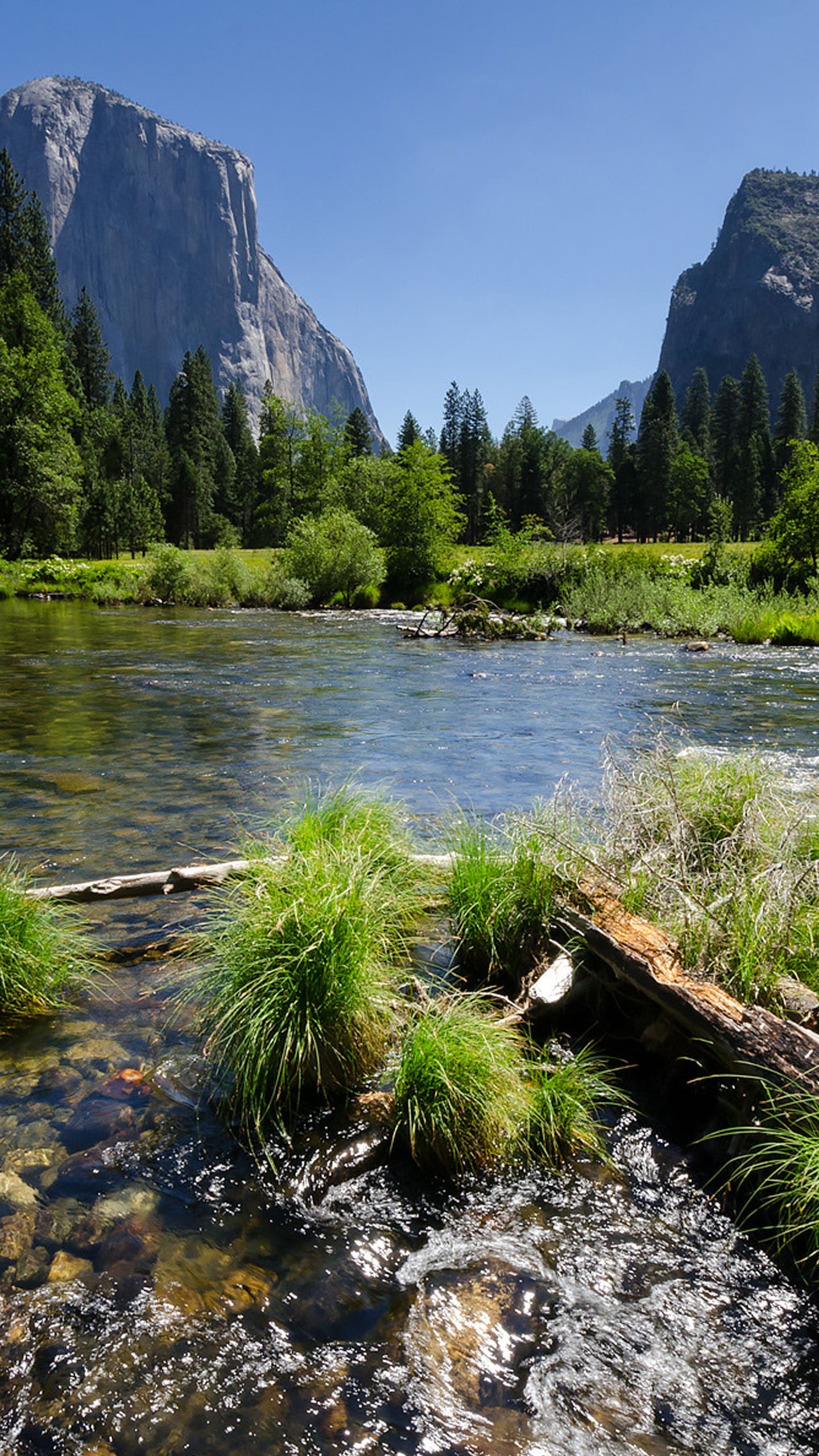 Parco nazionale di Yosemite, El Capitan, Fiume, Montagne, sfondo Samsung Galaxy