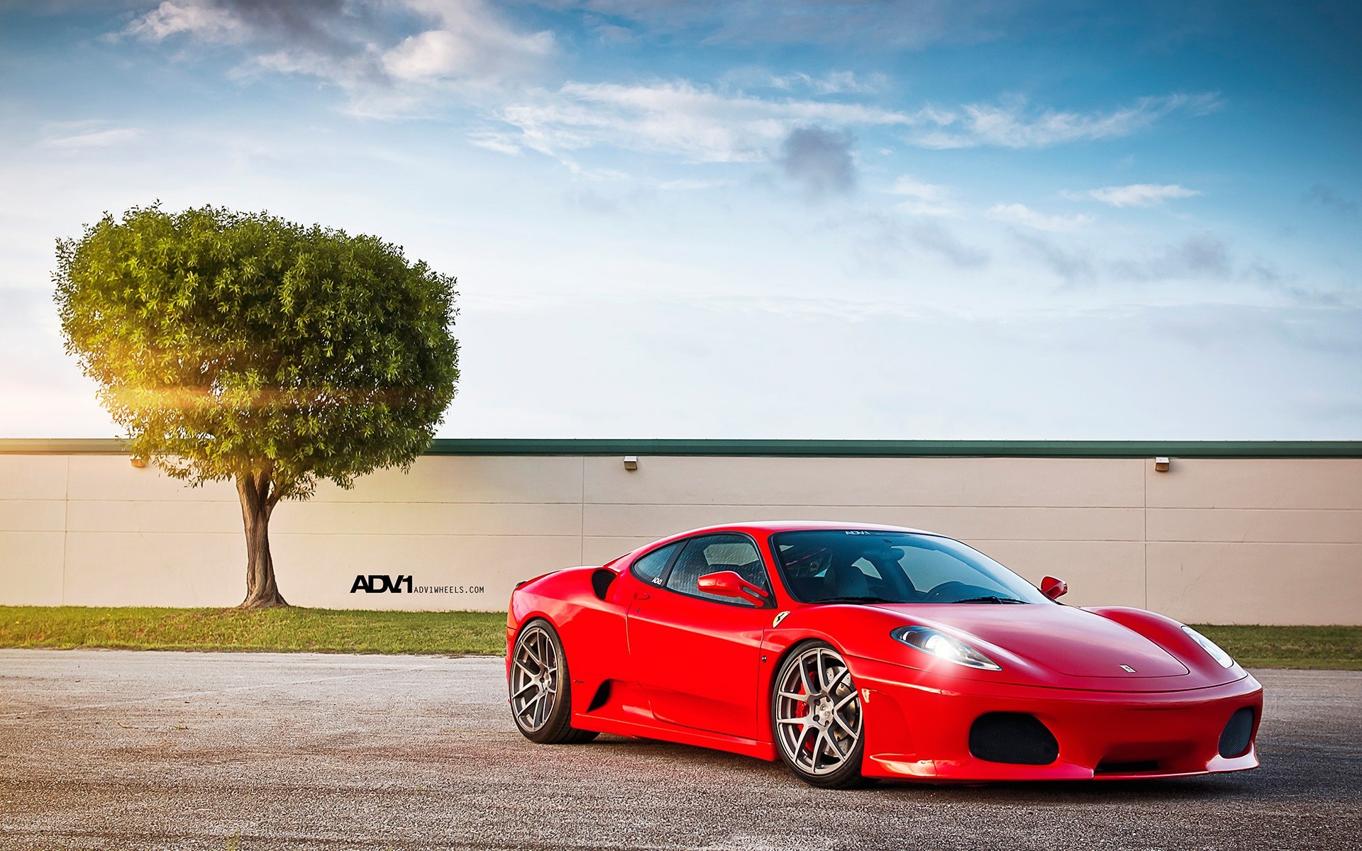 Ferrari F430, ADV.1, Albero, Rosso, Full HD, sfondo Windows 11