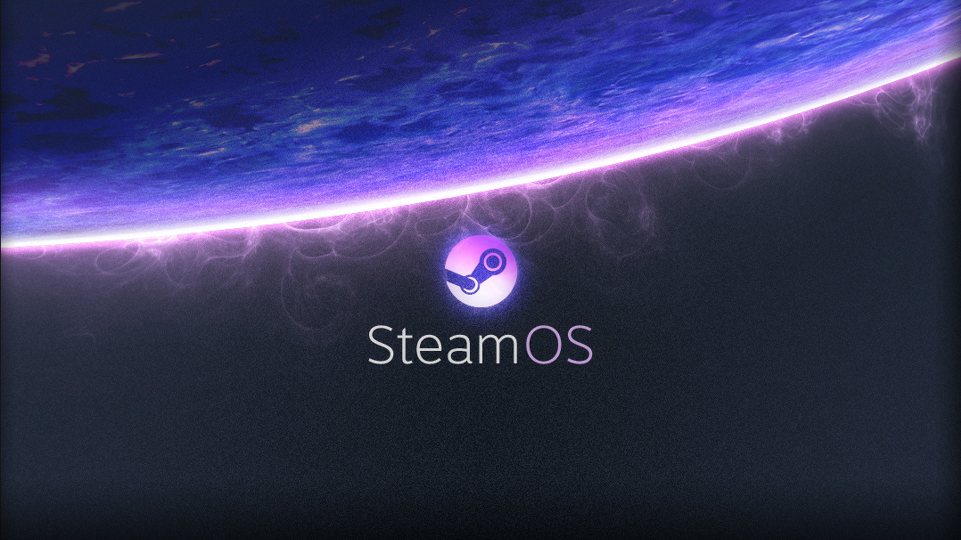 SteamOS, Steam, Pianeta, Spazio, Viola, 16:9 Full HD, wallpaper widescreen