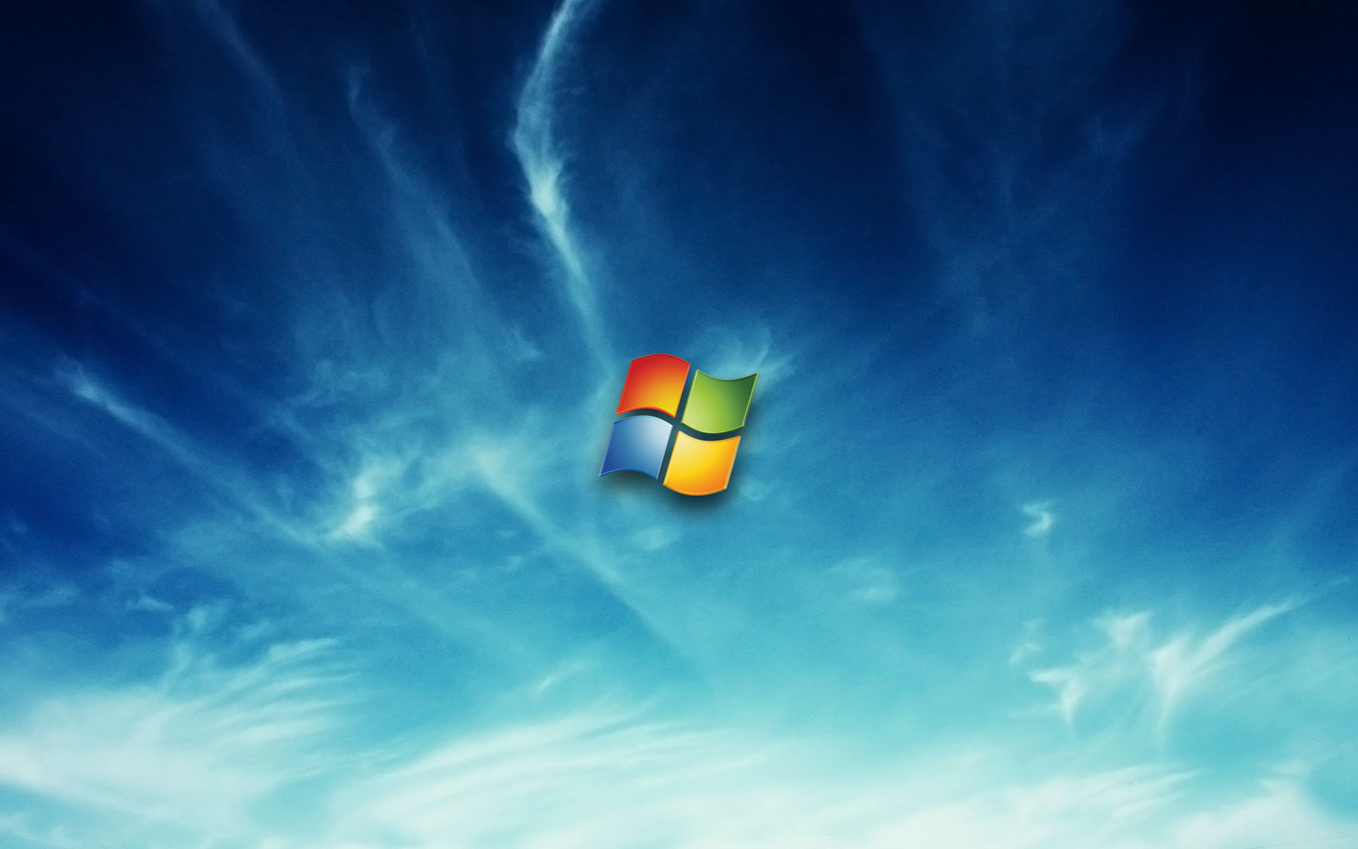 Windows 7, Logo Windows, Cielo, Nuvole, 1920x1200, sfondo per PC