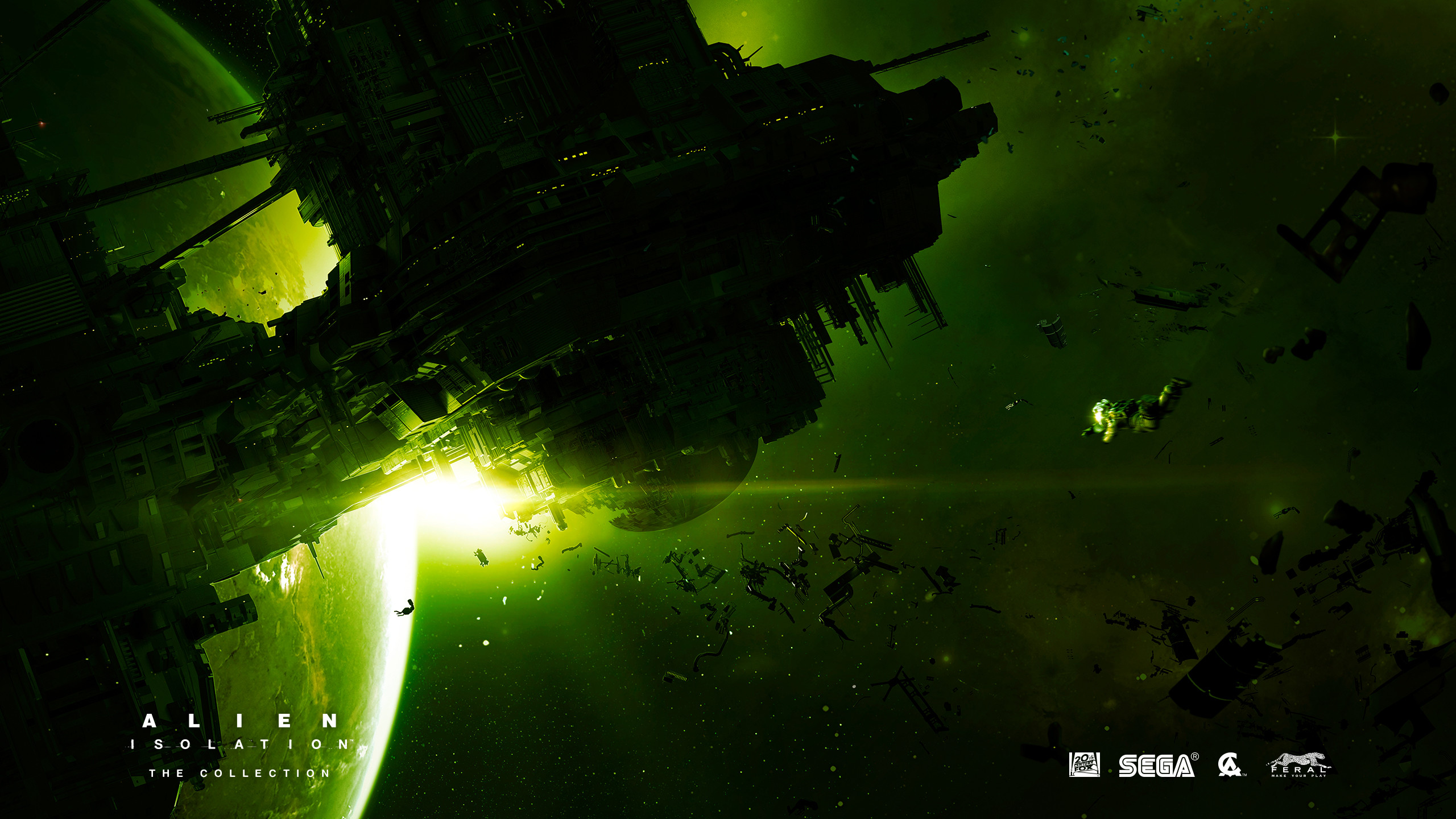 Alien: Isolation, Astronave, Spazio, Verde, wallpaper iMac
