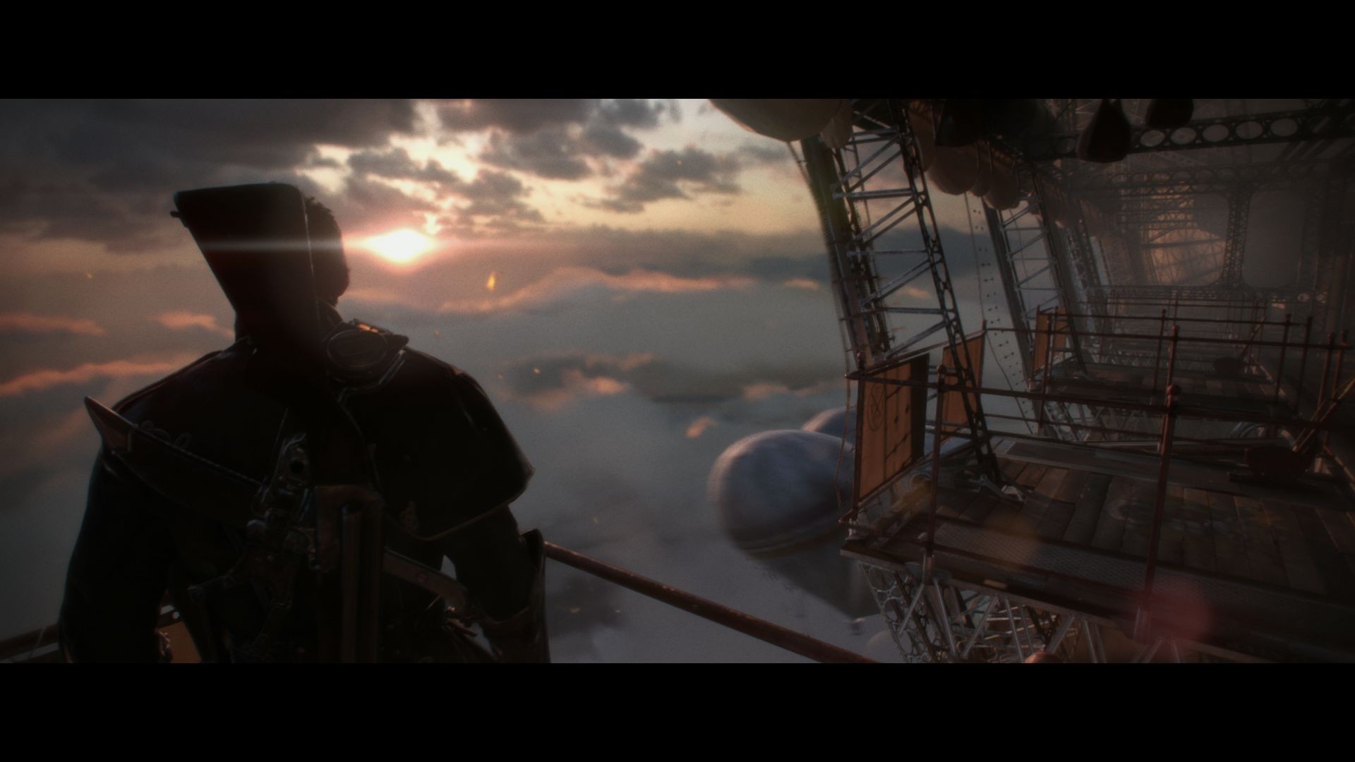 Silhouette, Tramonto, 16:9 Full HD, sfondo widescreen
