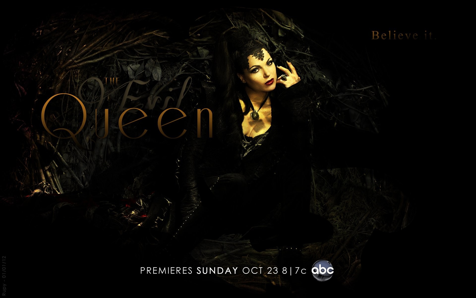 ABC, Scuro, Oro, 16:10 Full HD, sfondo widescreen