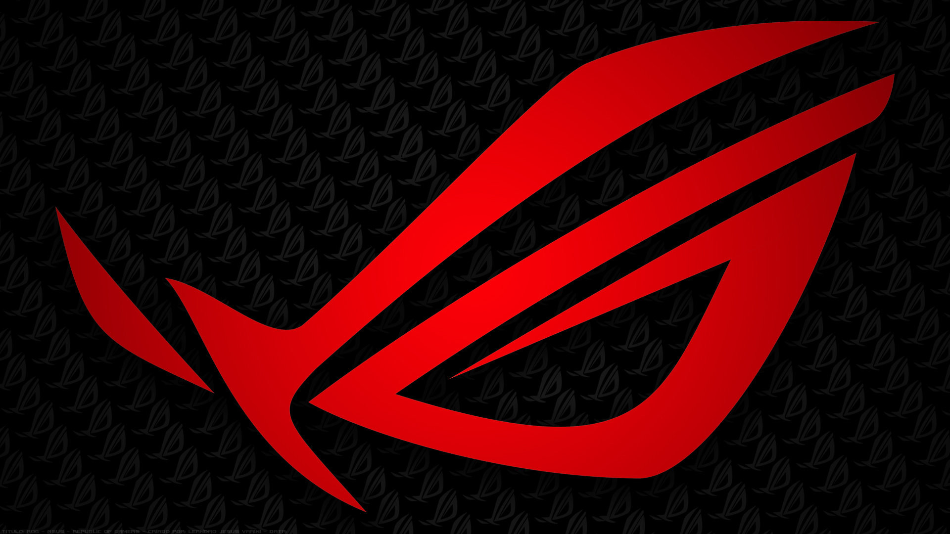 Asus ROG, Logo, Fibra di carbonio, Rosso, Full HD 1080p, sfondo desktop