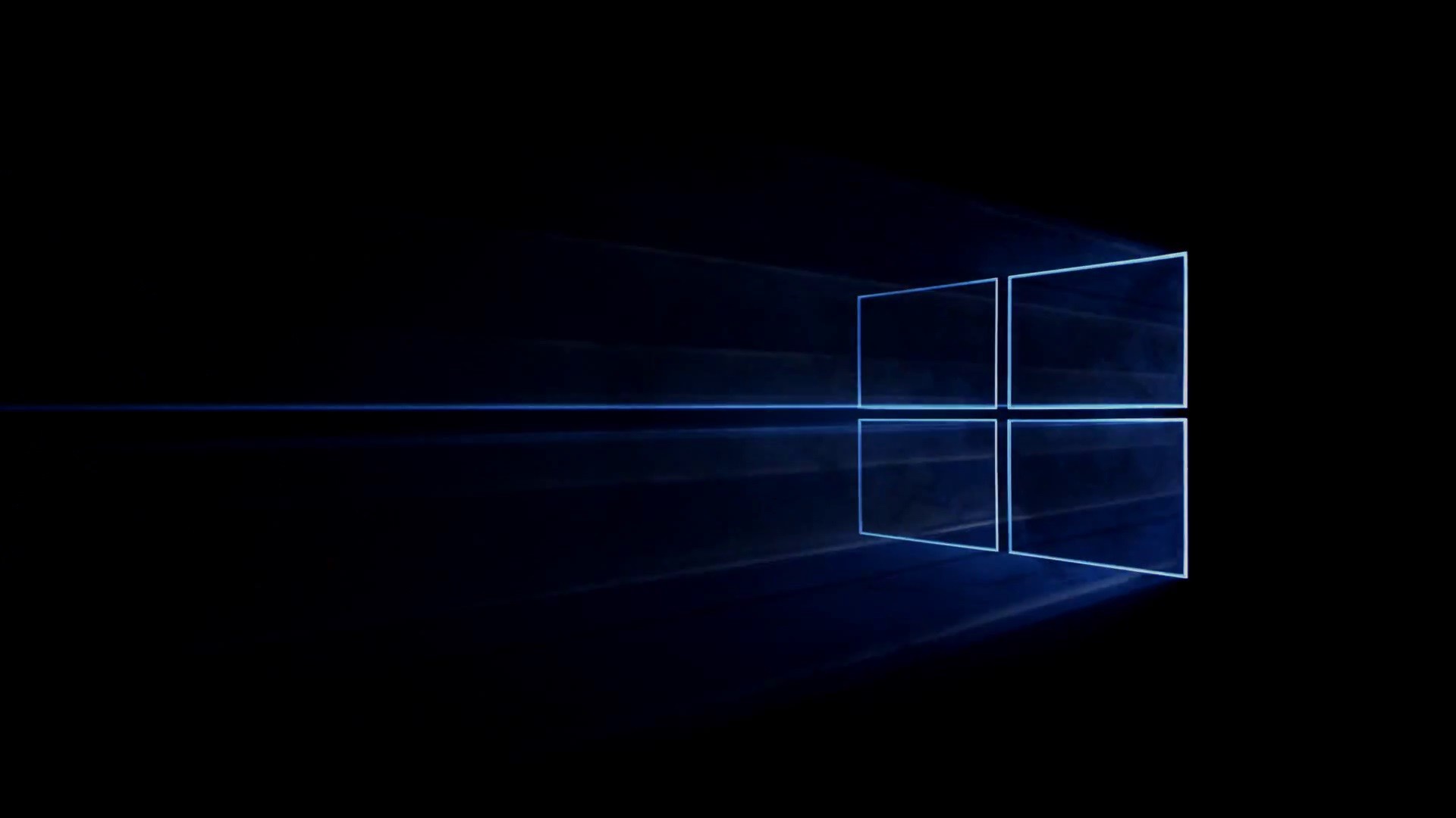 Windows 10, Logo Windows, Sfondo nero, 1920x1080, wallpaper desktop