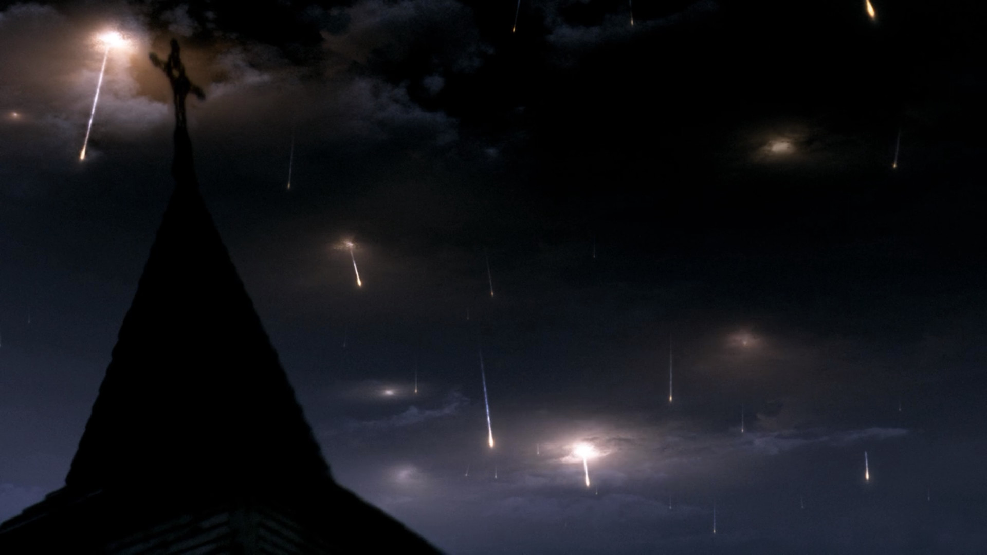 Supernatural, Angeli caduti, Chiesa, Notte, Full HD 1080p, sfondo desktop